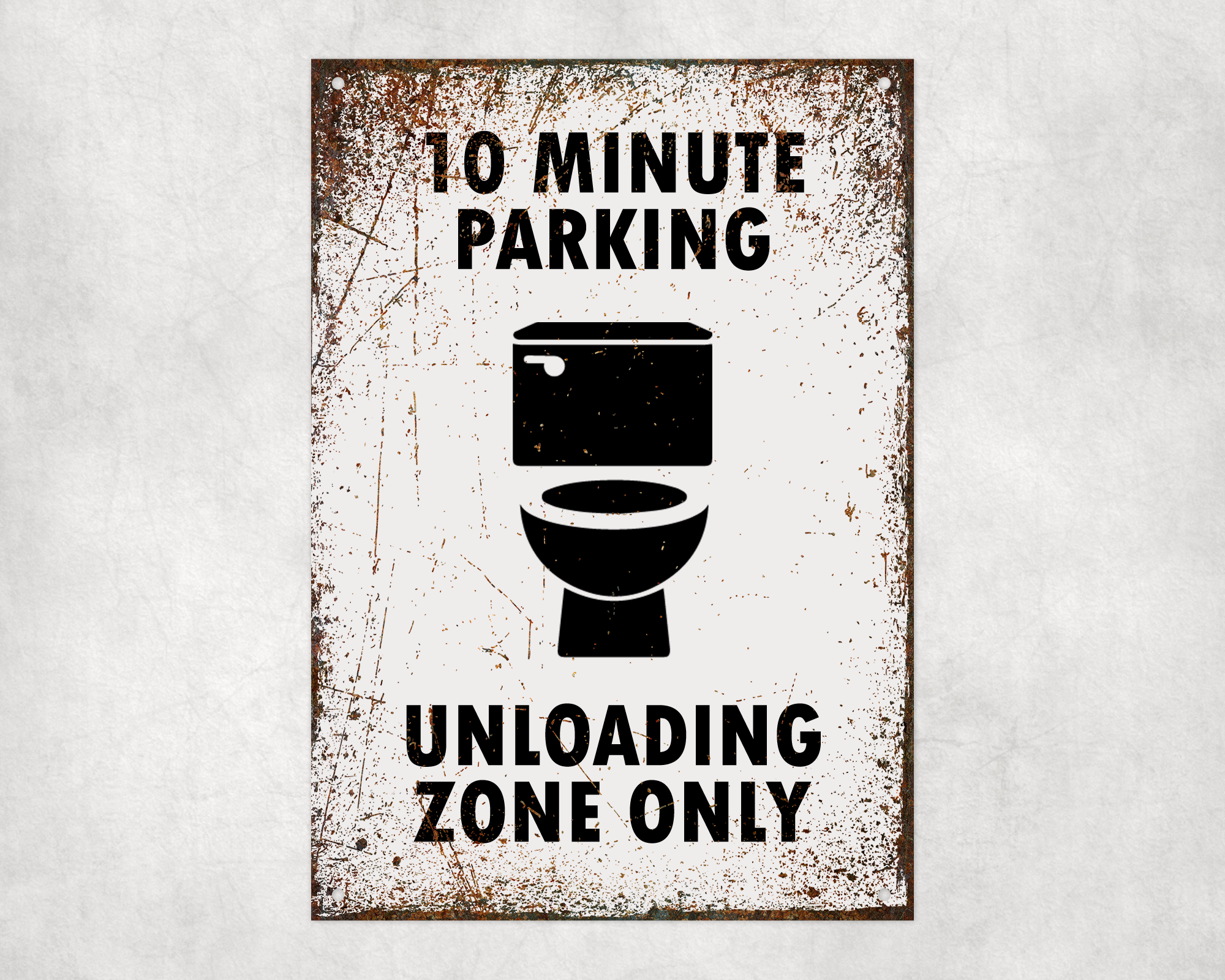 10 Minute Parking Metal Sign