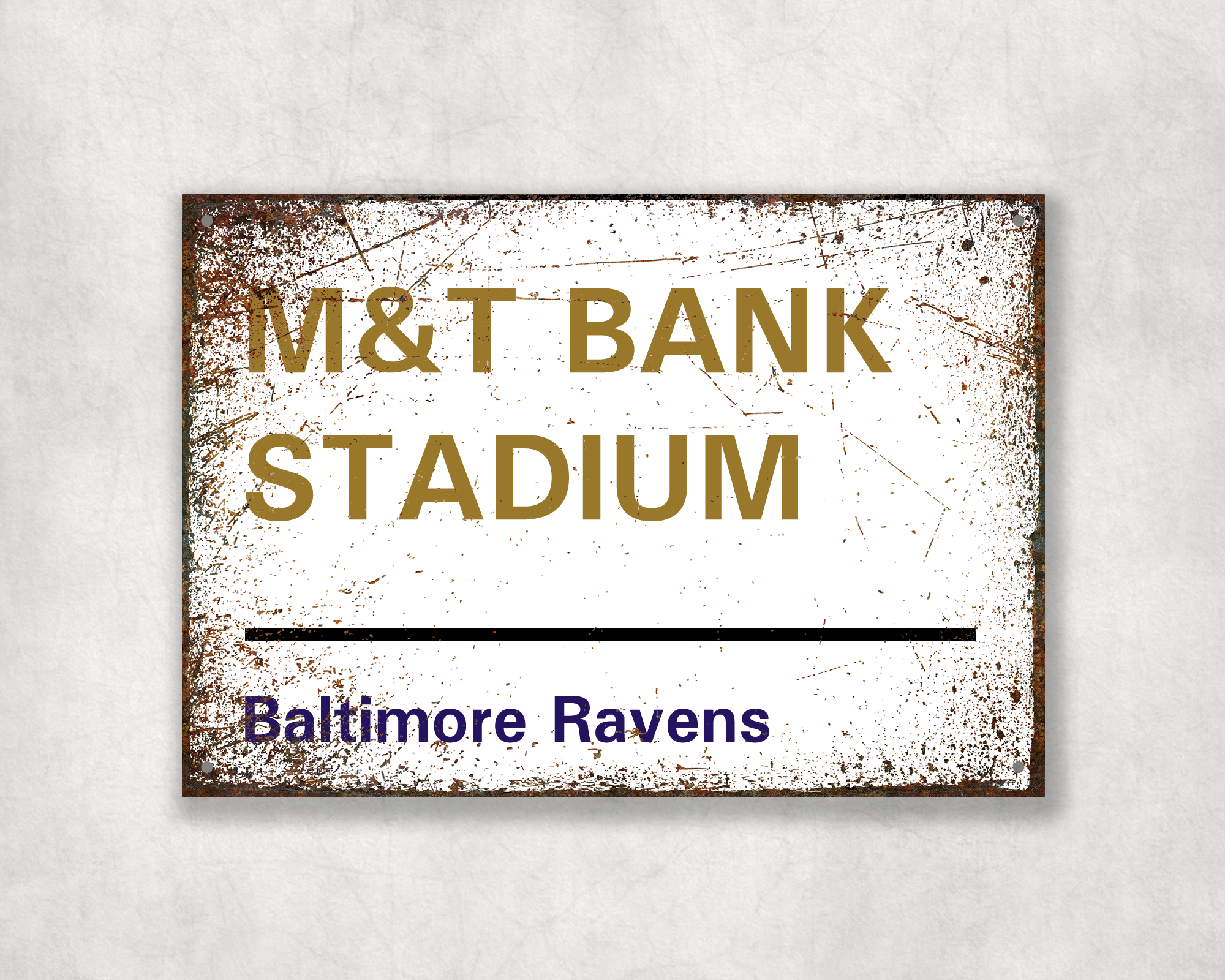 Baltimore Ravens American Football Metal Street Sign