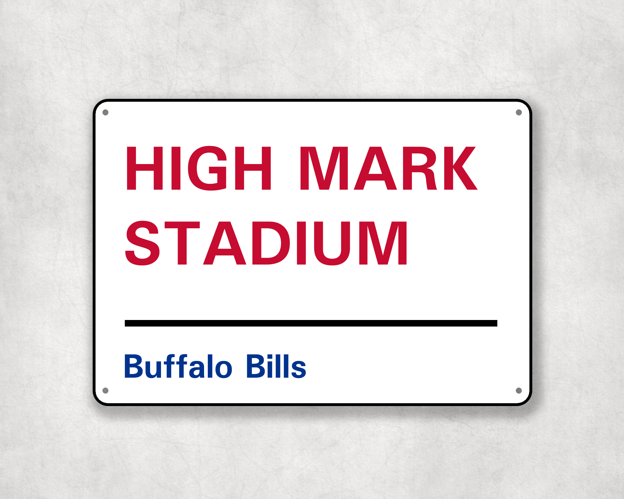 Buffalo Bills American Football Metal Street Sign