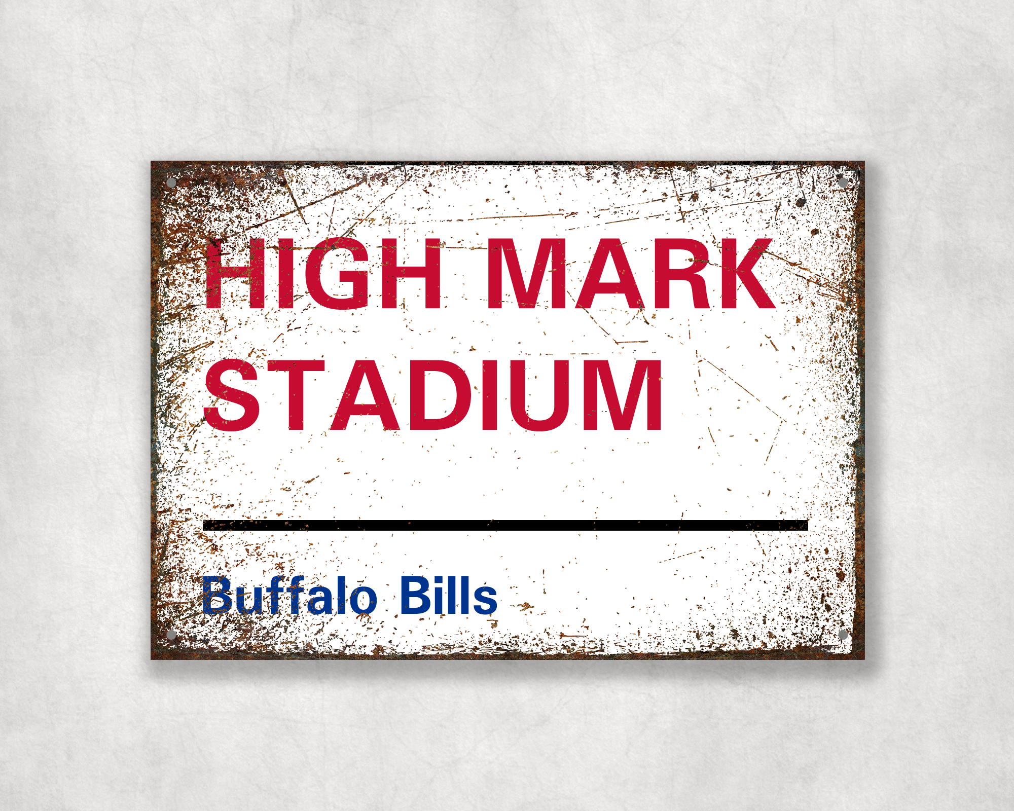 Buffalo Bills American Football Metal Street Sign