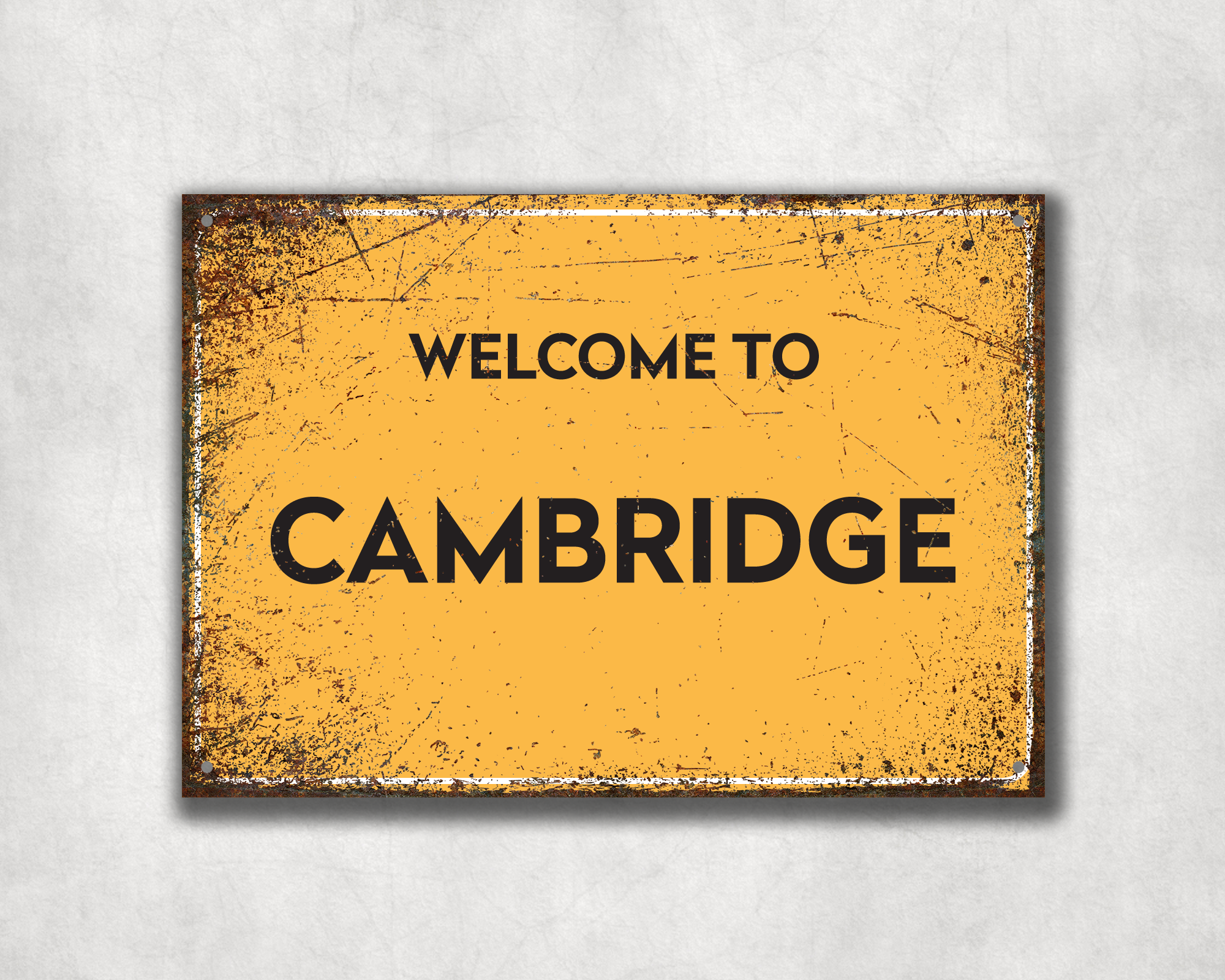 Welcome to Cambridge Metal Sign