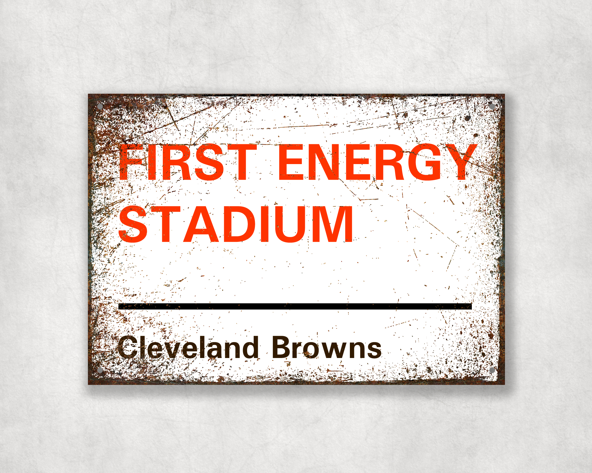 Cleveland Browns American Football Metal Street Sign