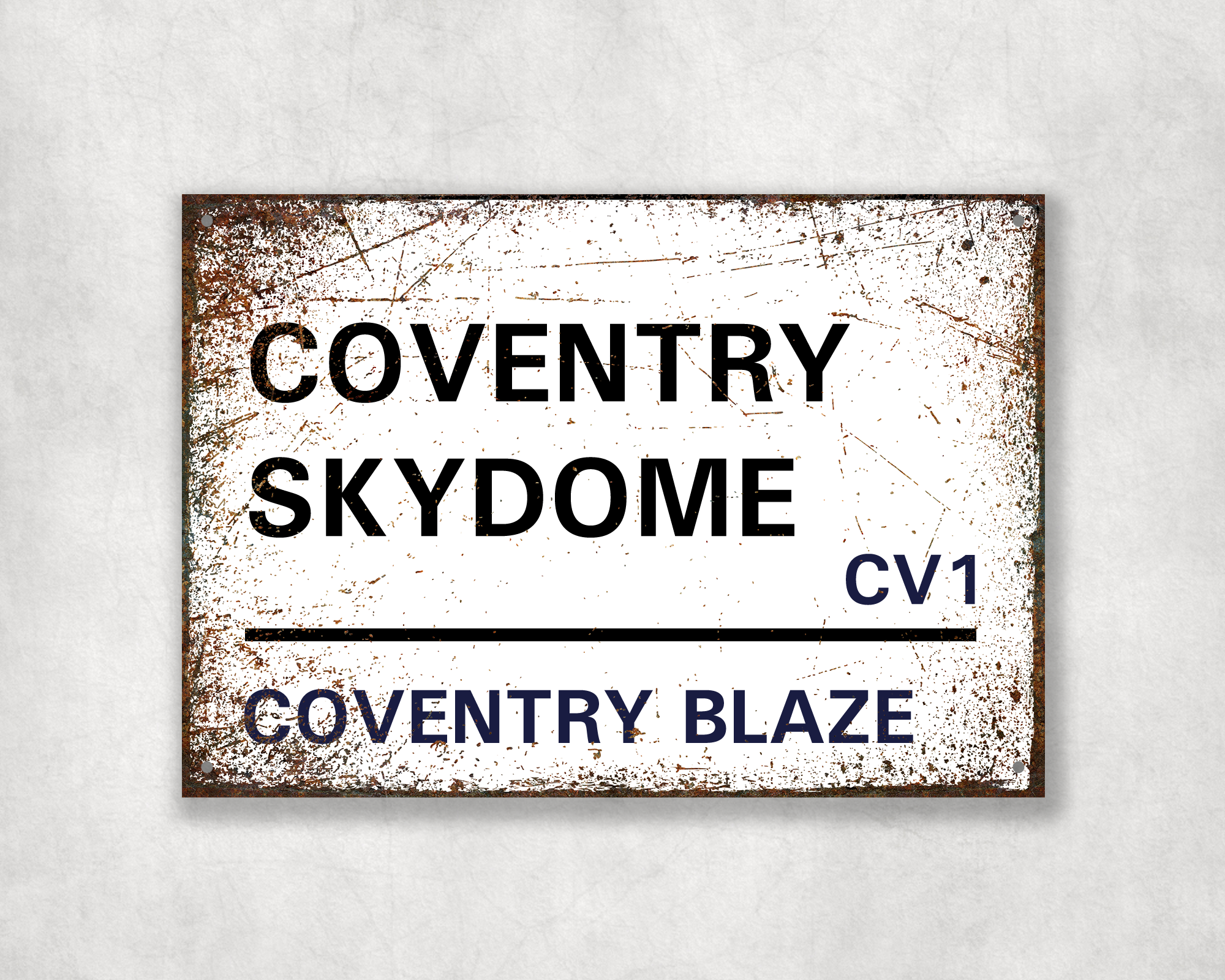 Coventry Blaze Ice Hockey Metal Street Sign