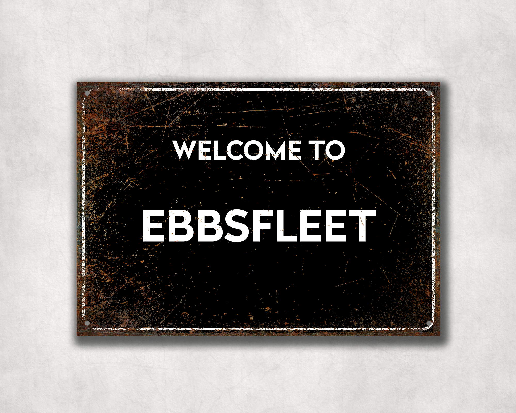 Welcome to Ebbsfleet Metal Sign