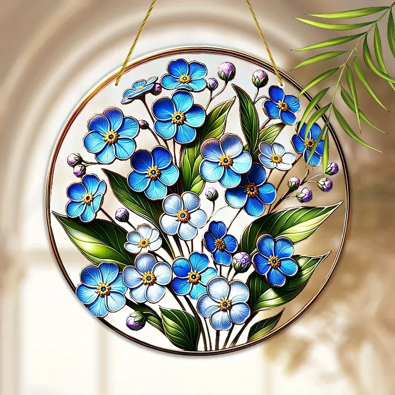 Forget Me Not Suncatcher Acrylic Hanging Ornament