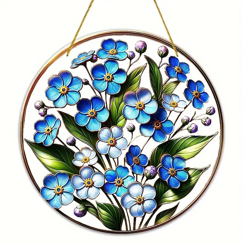 Forget Me Not Suncatcher Acrylic Hanging Ornament