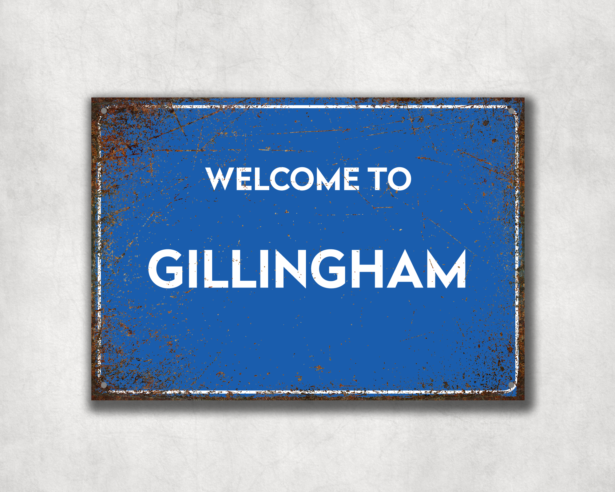 Welcome to Gillingham Metal Sign