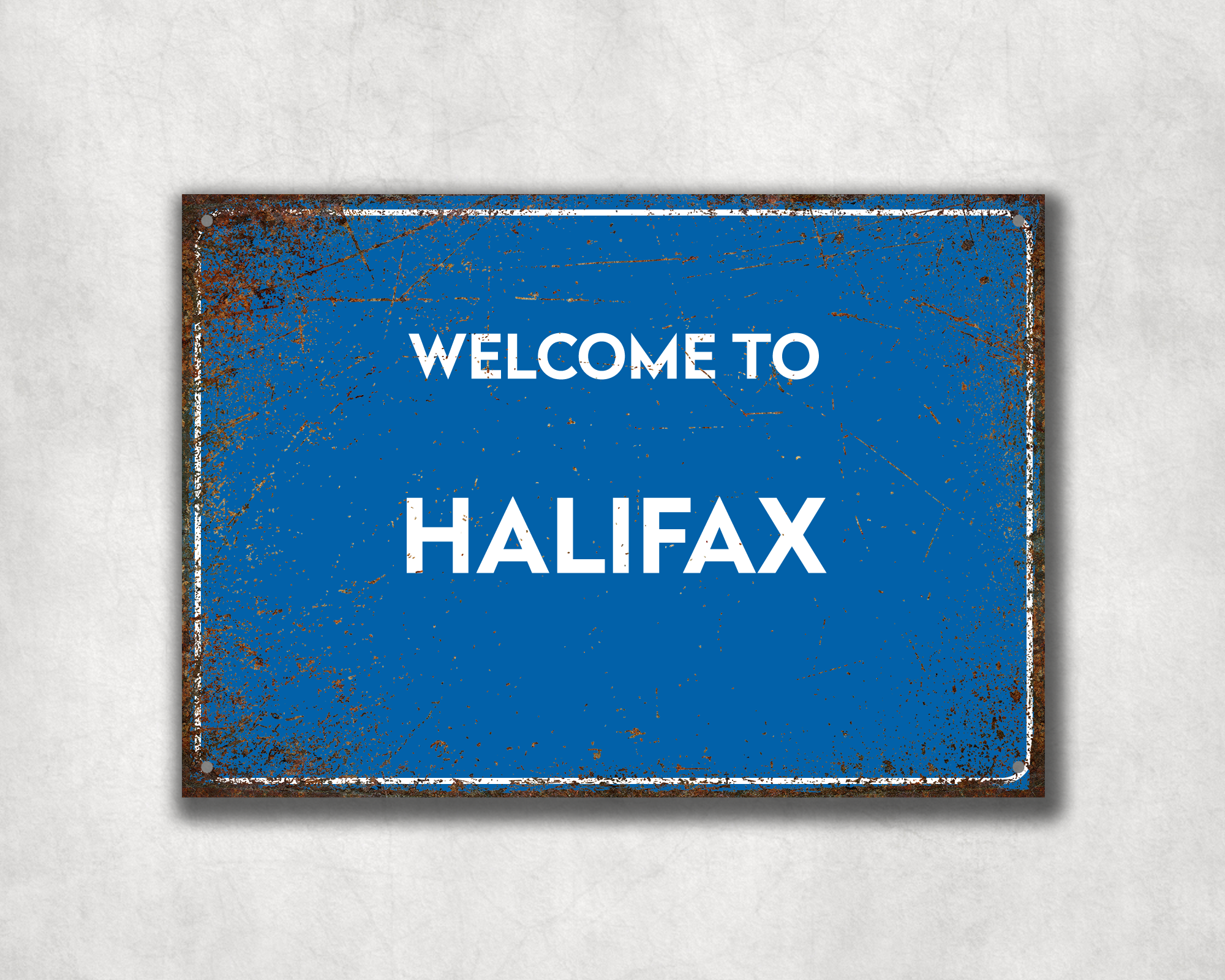 Welcome to Halifax Metal Sign