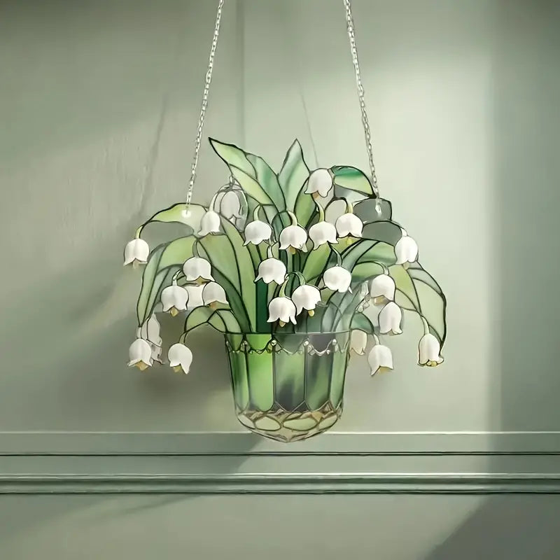 Lily of the Valley Acrylic Hanging Ornament