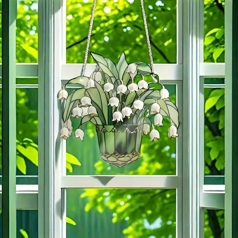 Lily of the Valley Acrylic Hanging Ornament