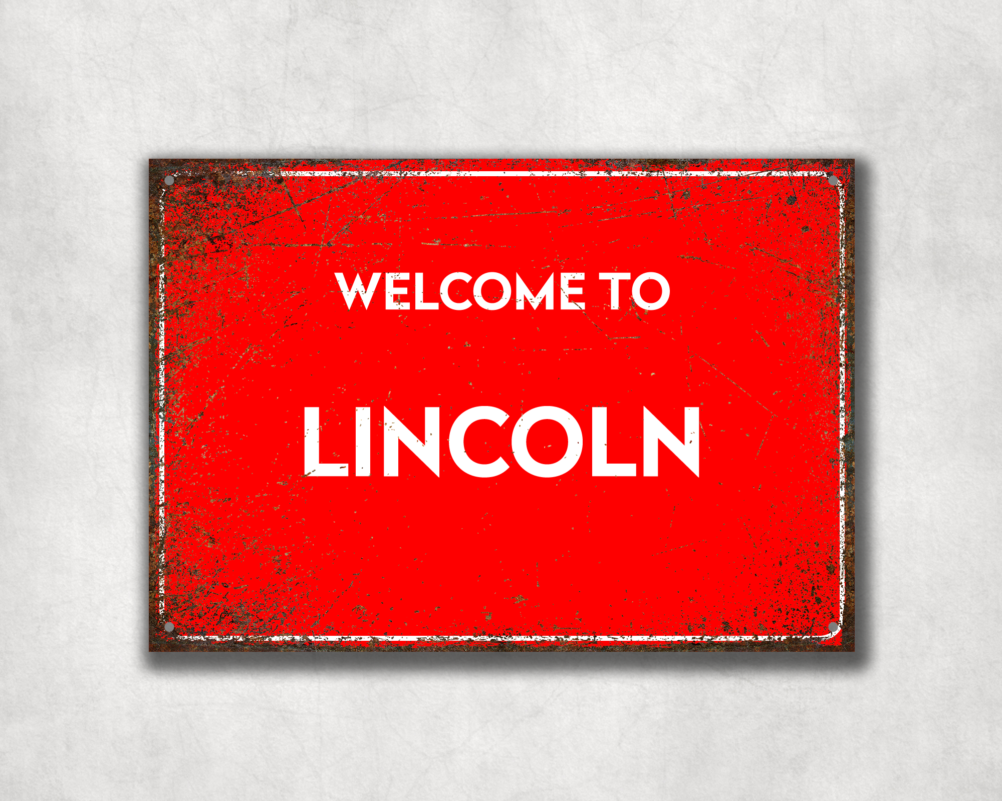 Welcome to Lincoln Metal Sign