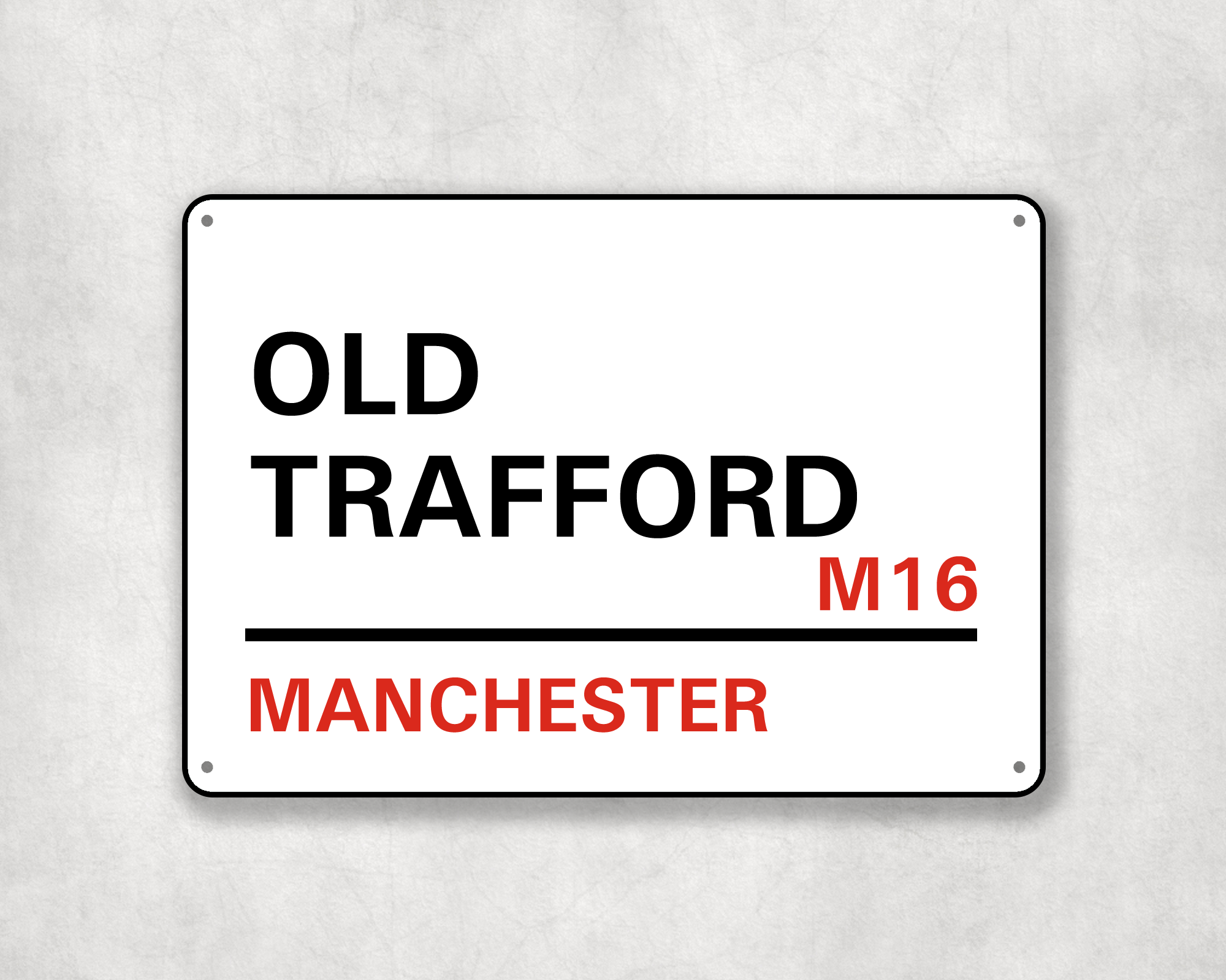 Manchester Street Sign (The Red Side)