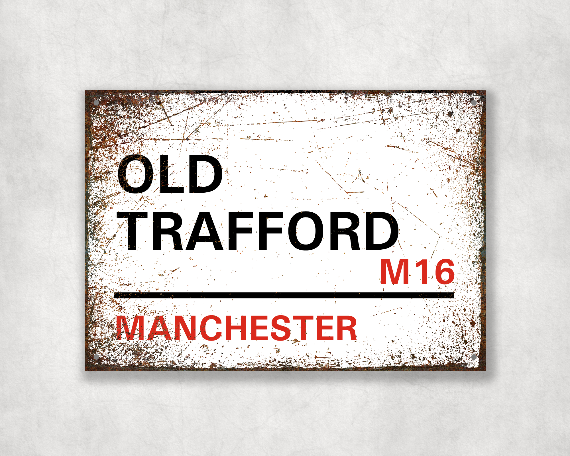 Manchester Street Sign (The Red Side)