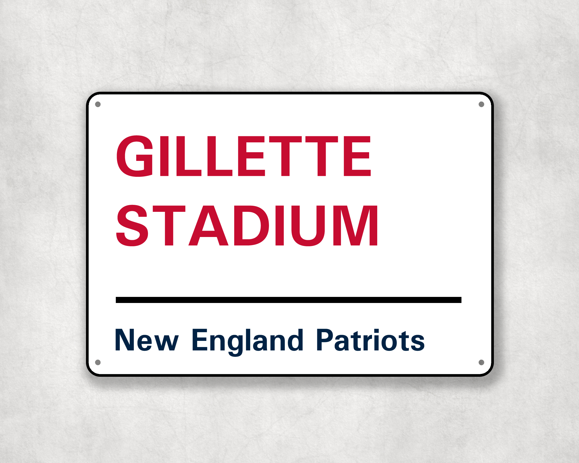 New England Patriots American Football Metal Street Sign