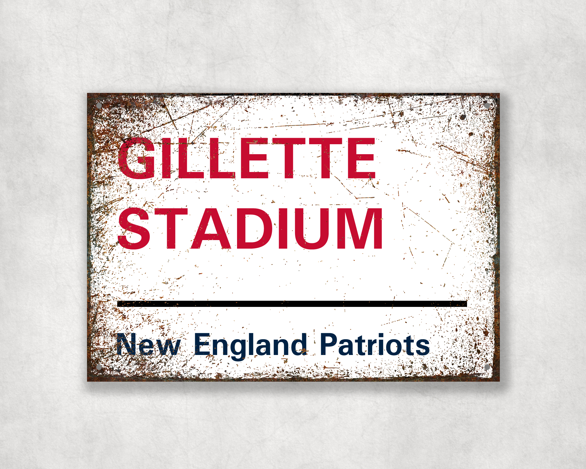 New England Patriots American Football Metal Street Sign