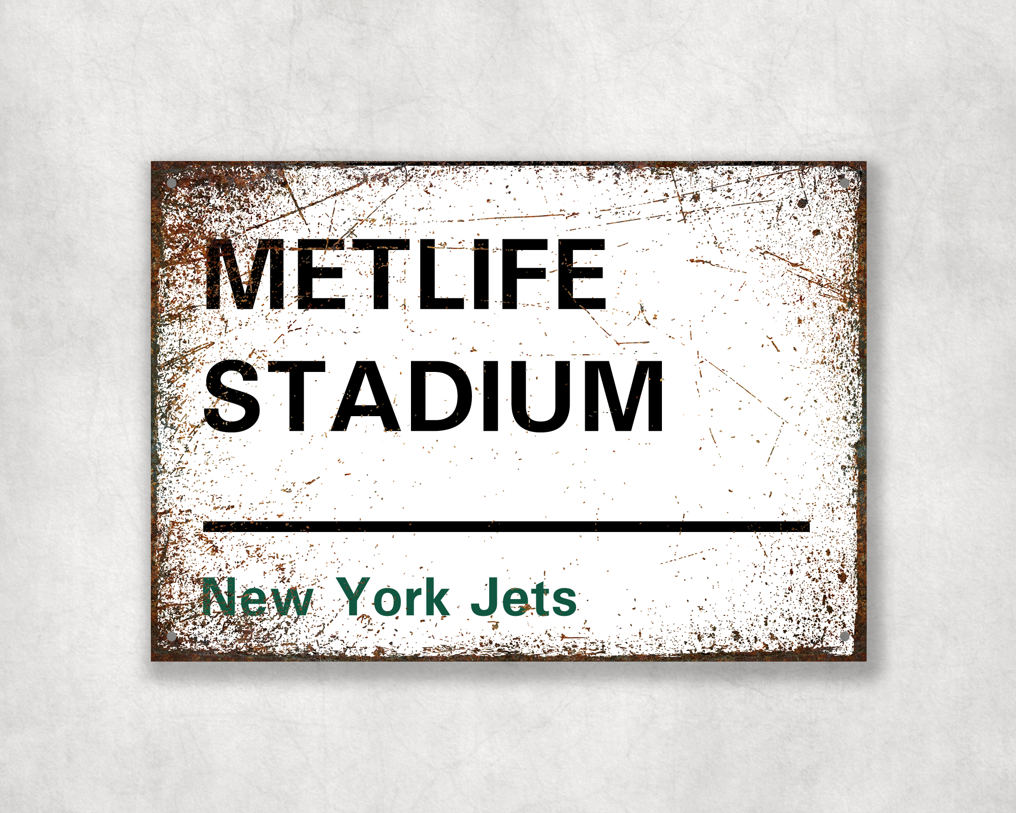 New York Jets American Football Metal Street Sign