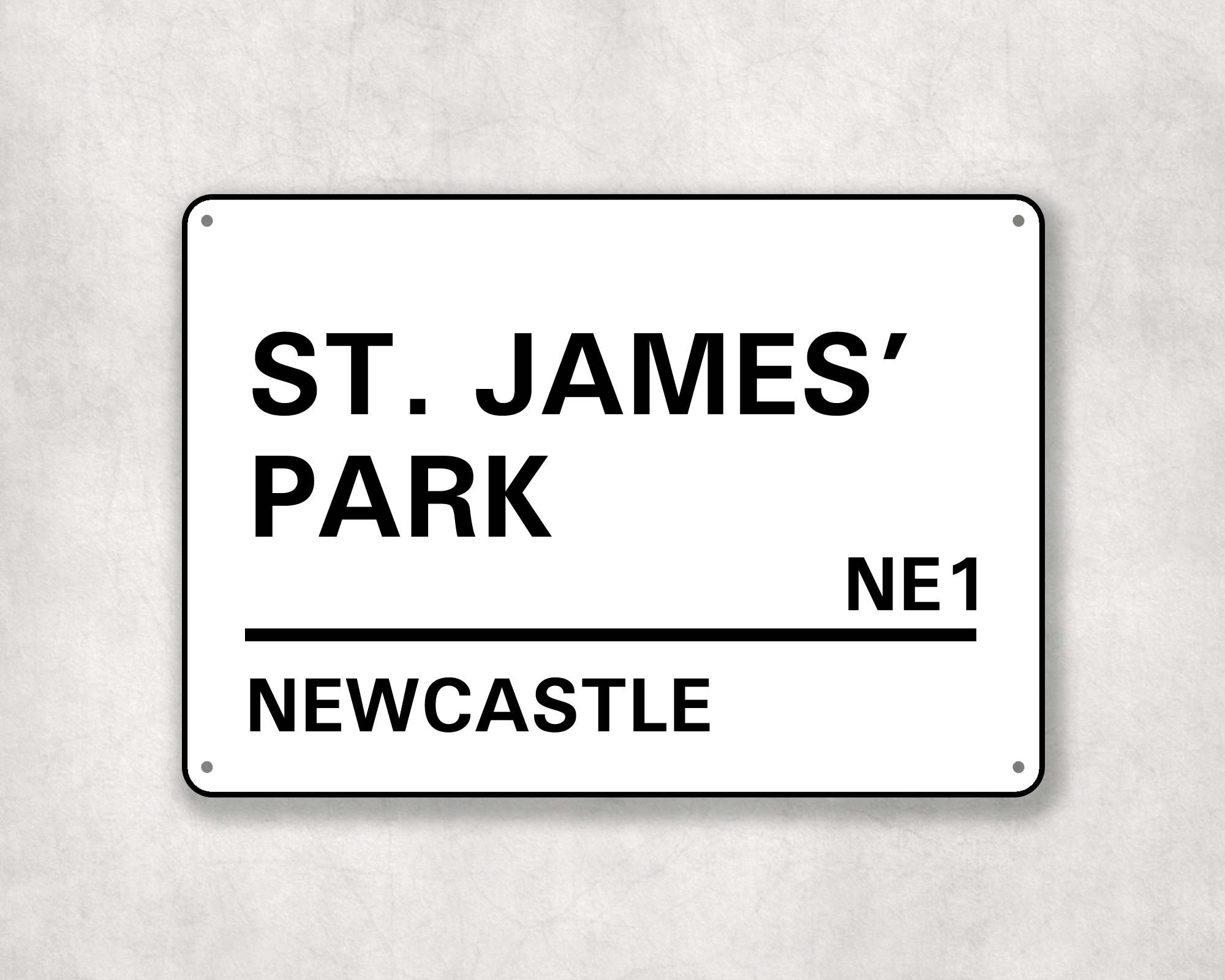 Newcastle Street Sign