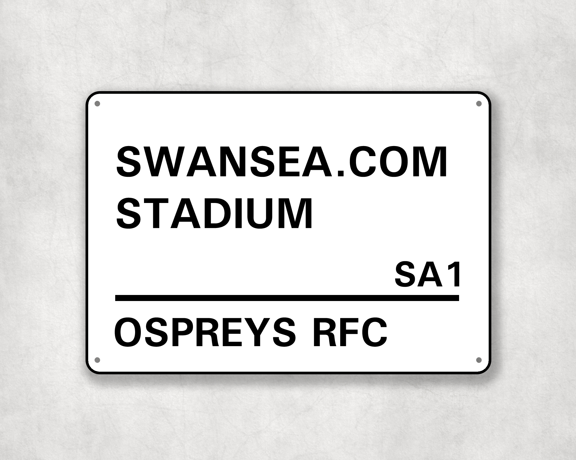 Ospreys Rugby Metal Street Sign