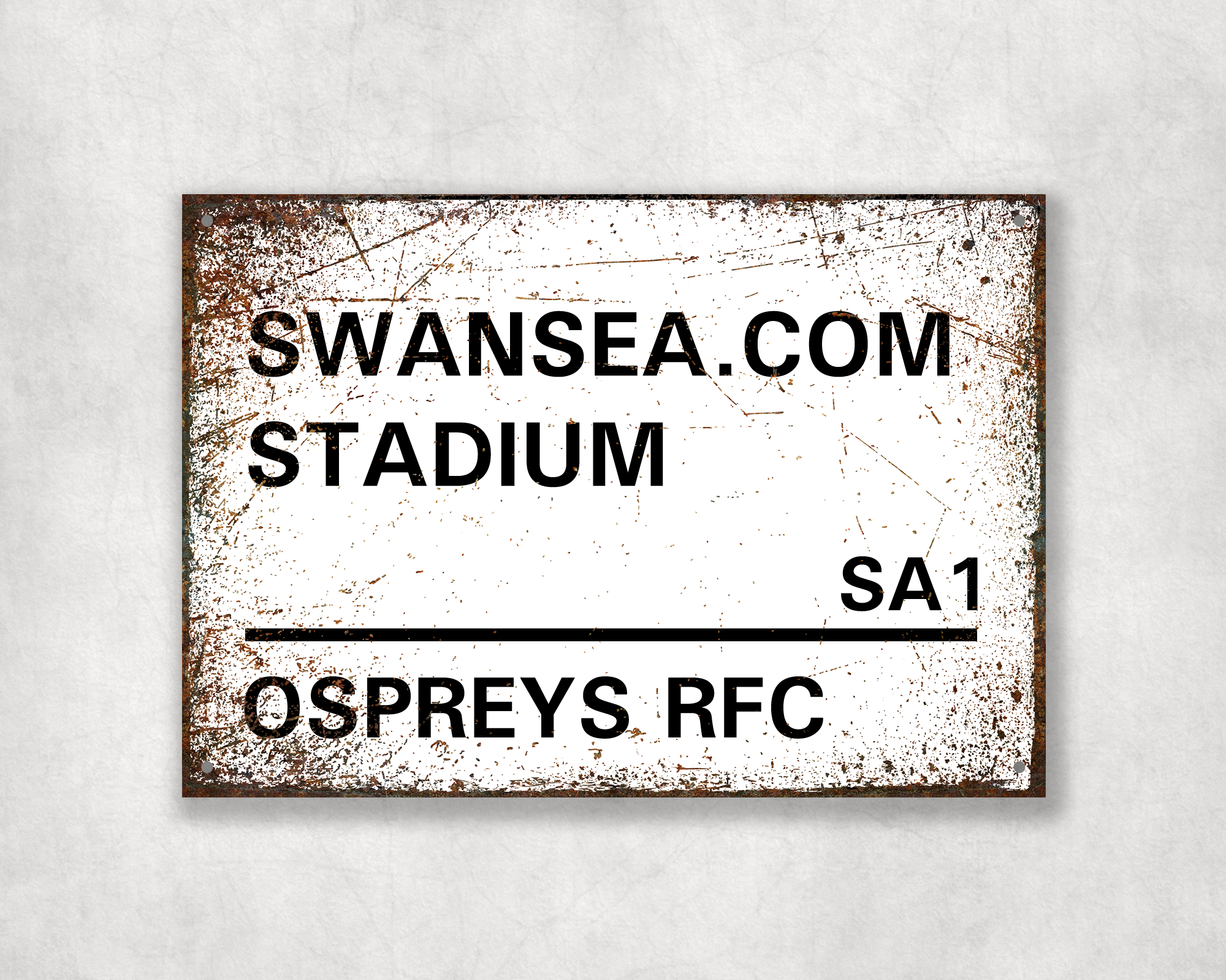 Ospreys Rugby Metal Street Sign