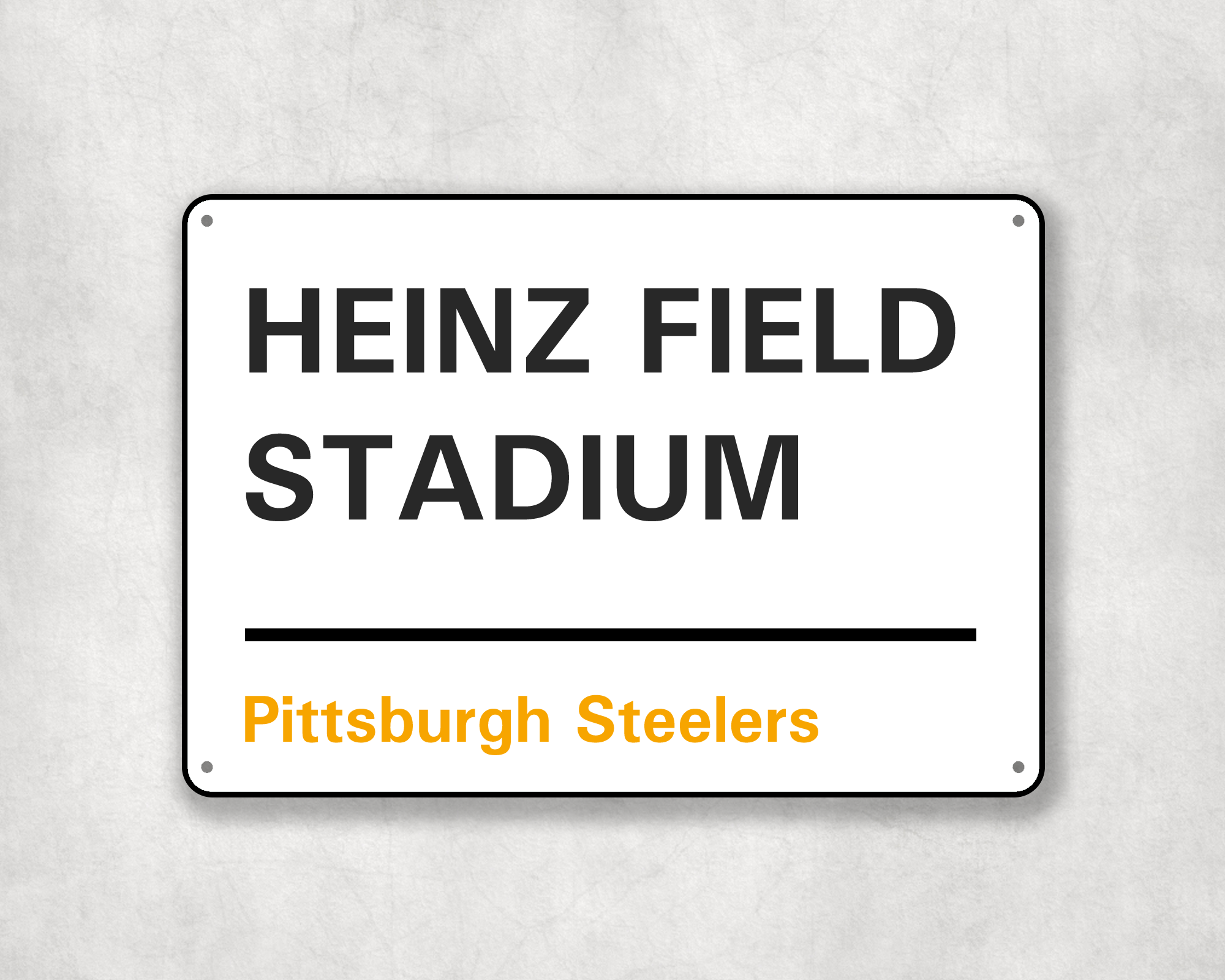 Pittsburgh Steelers American Football Metal Street Sign