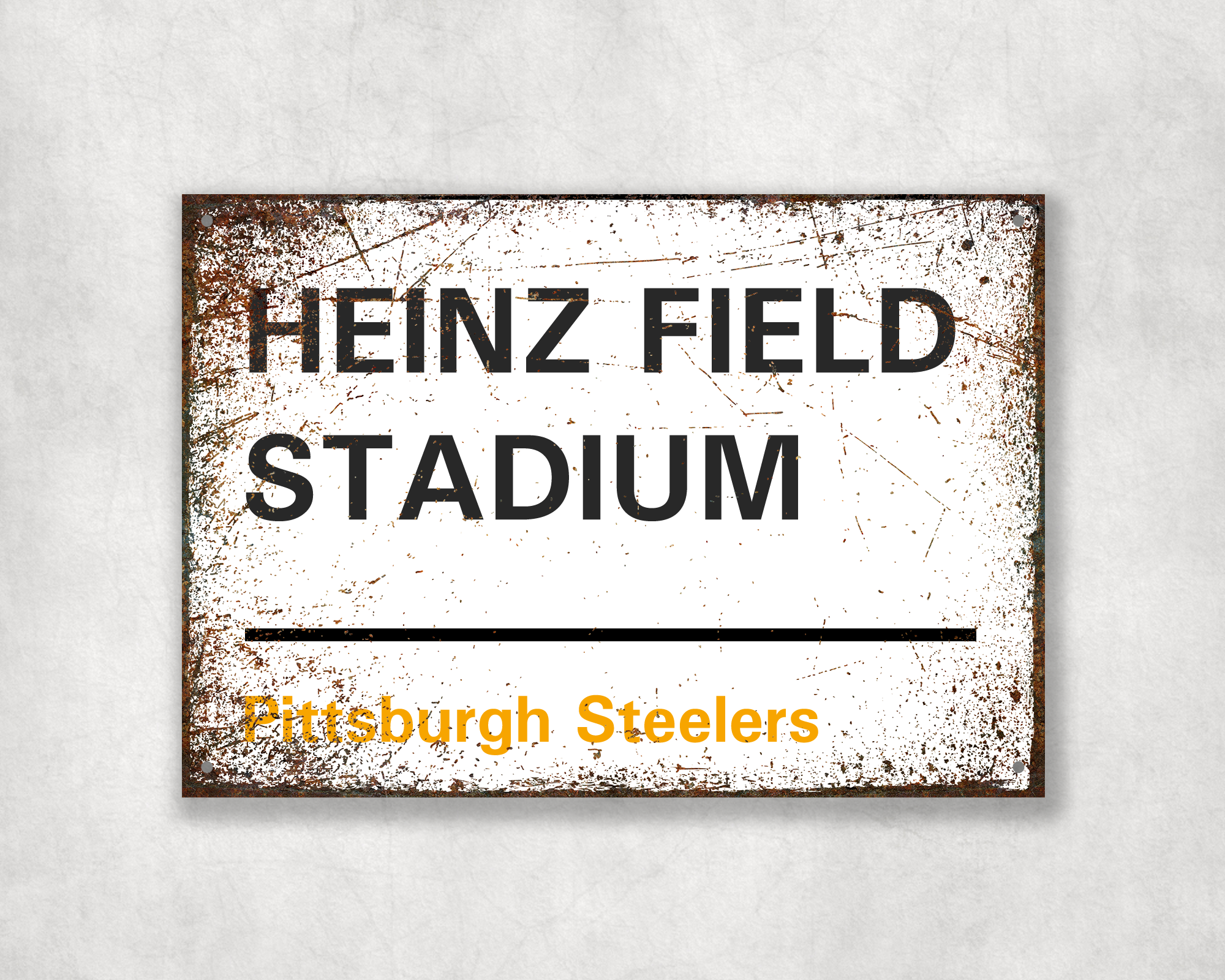 Pittsburgh Steelers American Football Metal Street Sign