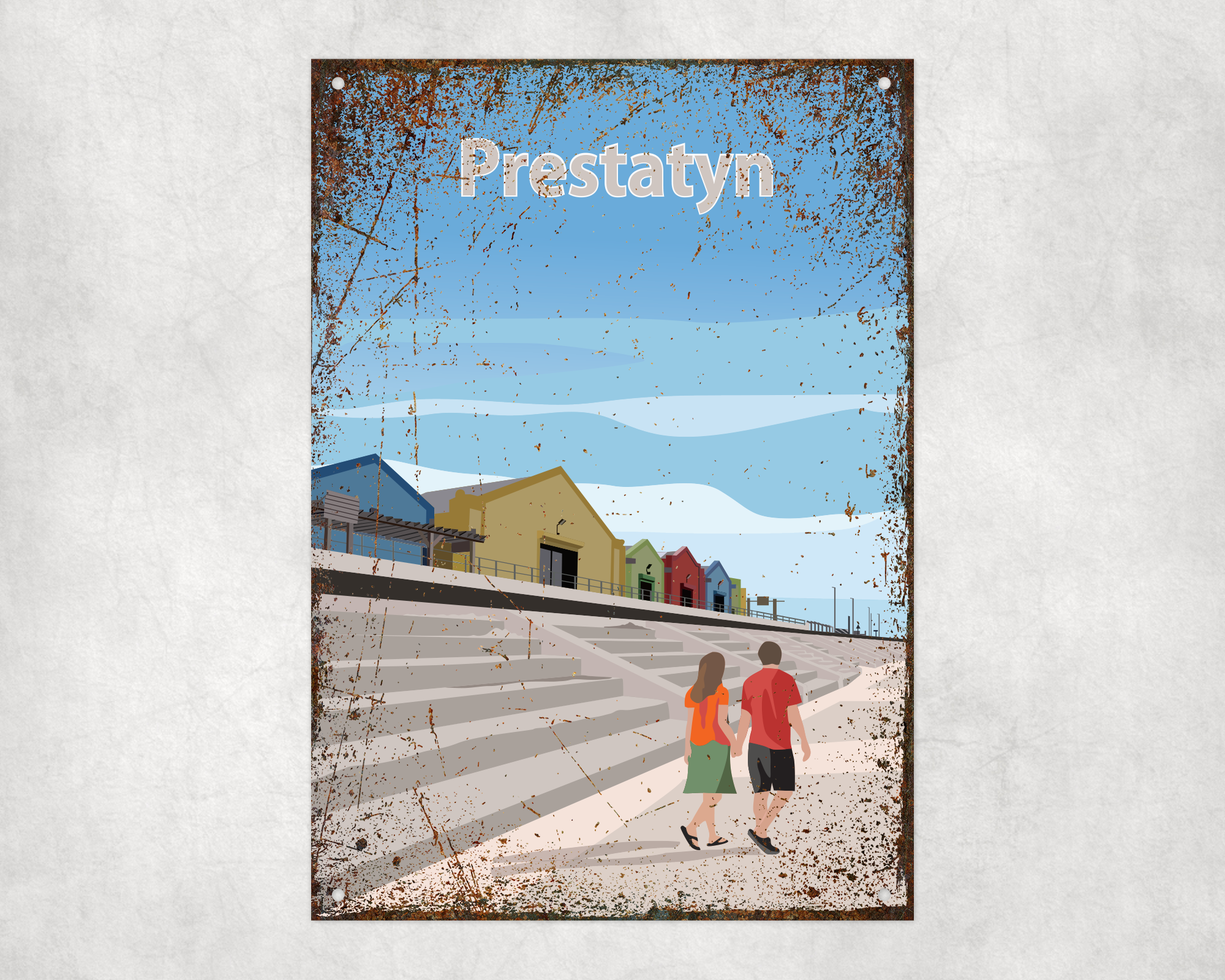 Prestatyn Metal Sign