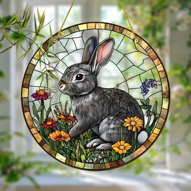 Rabbit Suncatcher Acrylic Hanging Ornament