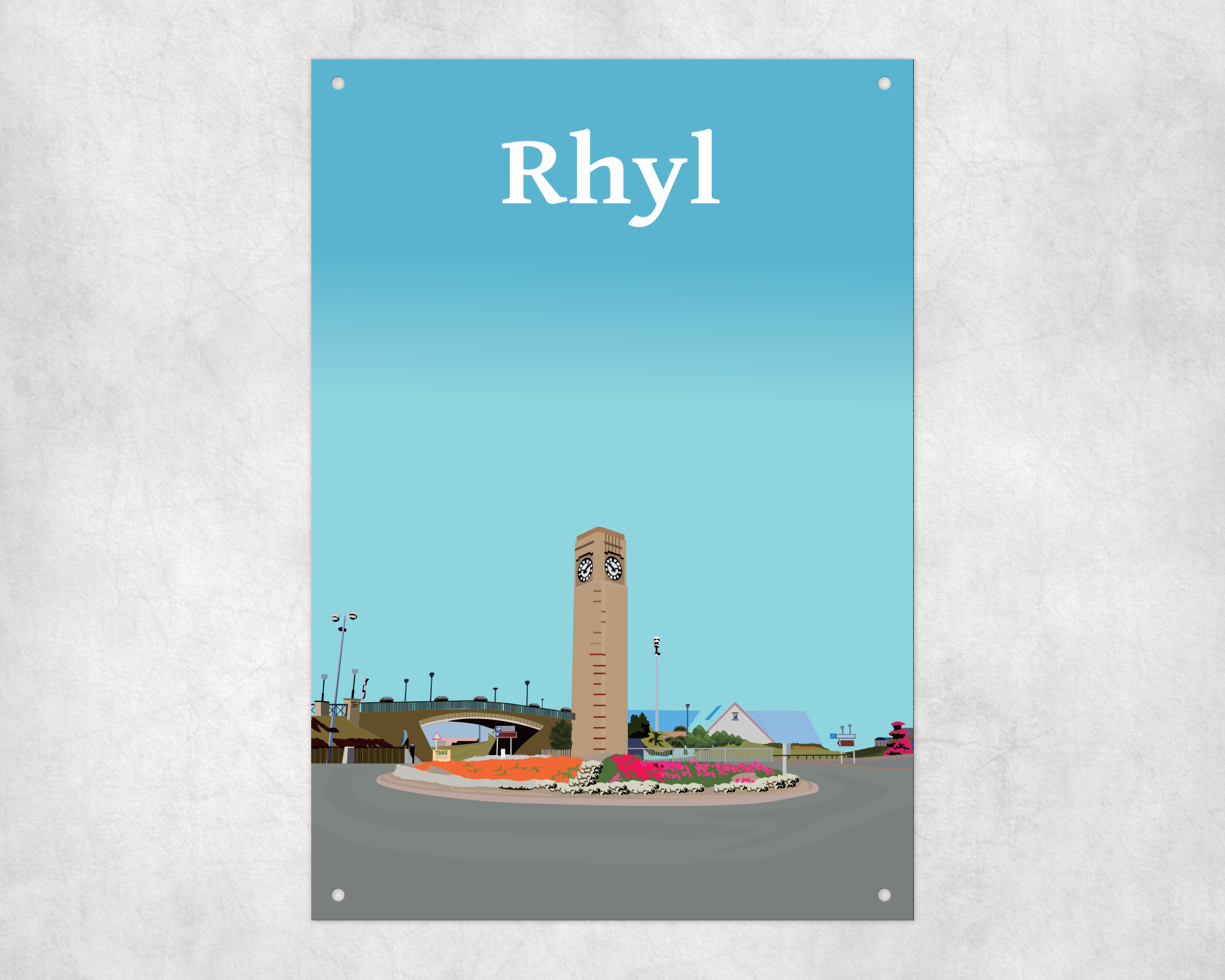 Rhyl Metal Sign