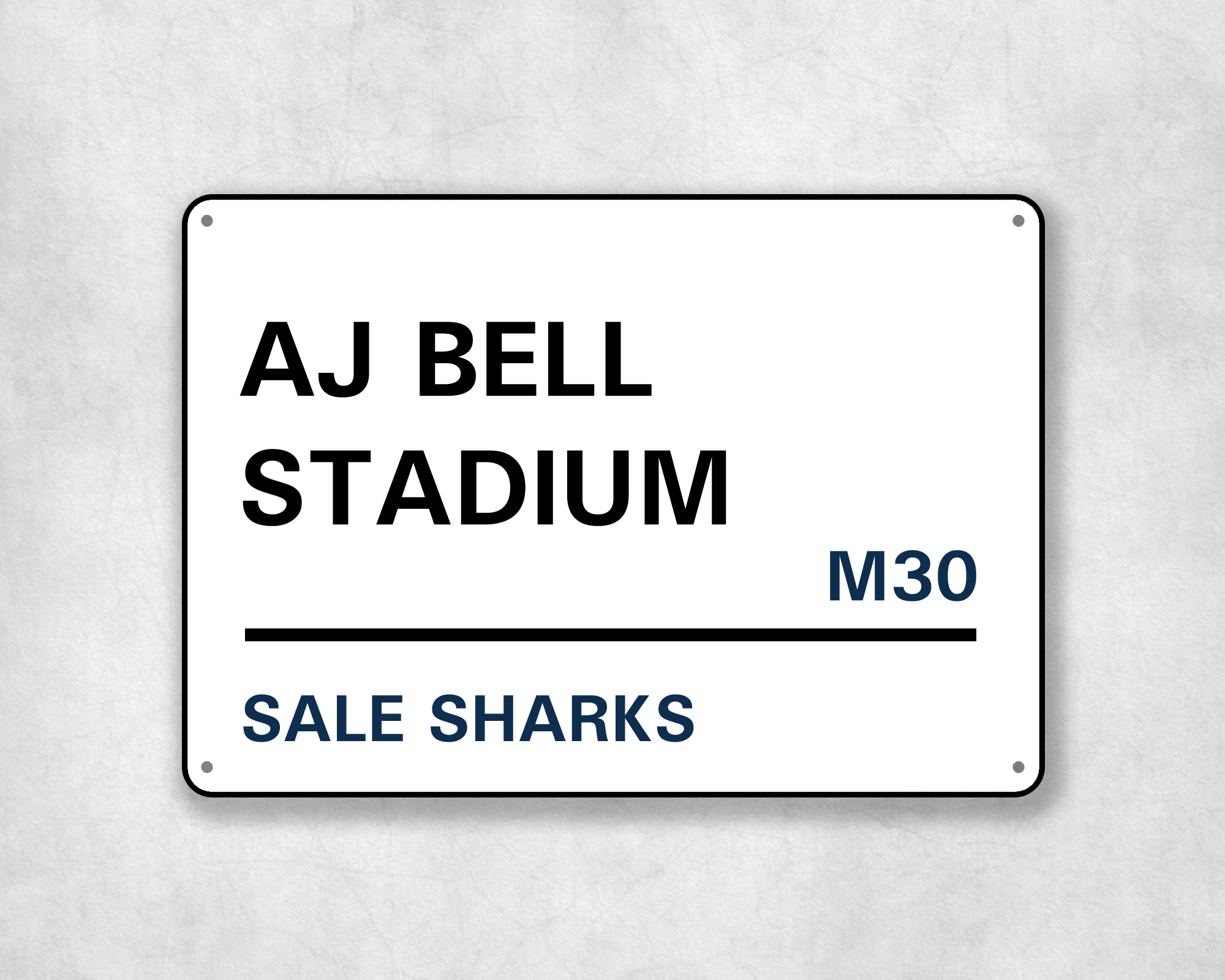 Sale Sharks Rugby Metal Street Sign