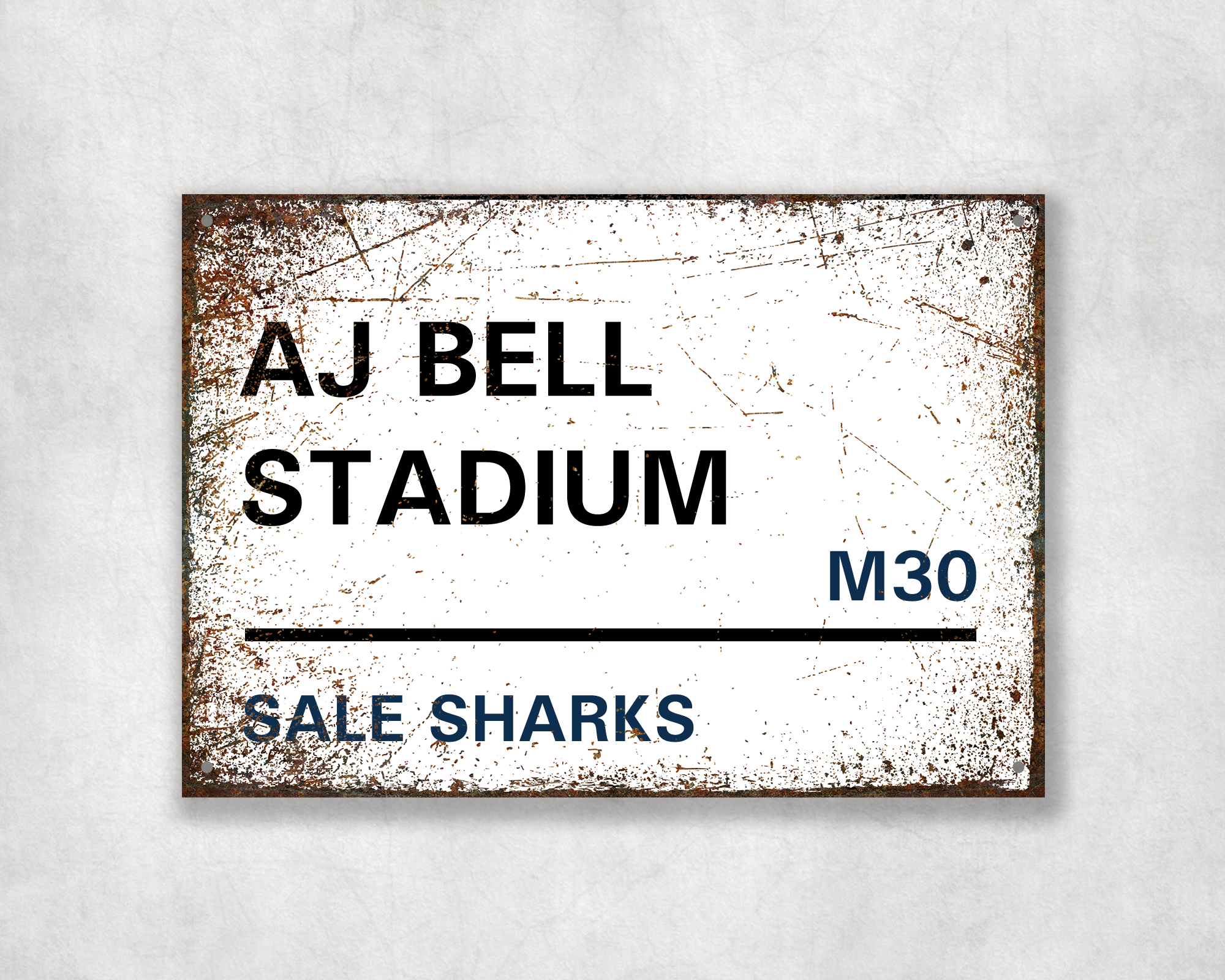 Sale Sharks Rugby Metal Street Sign