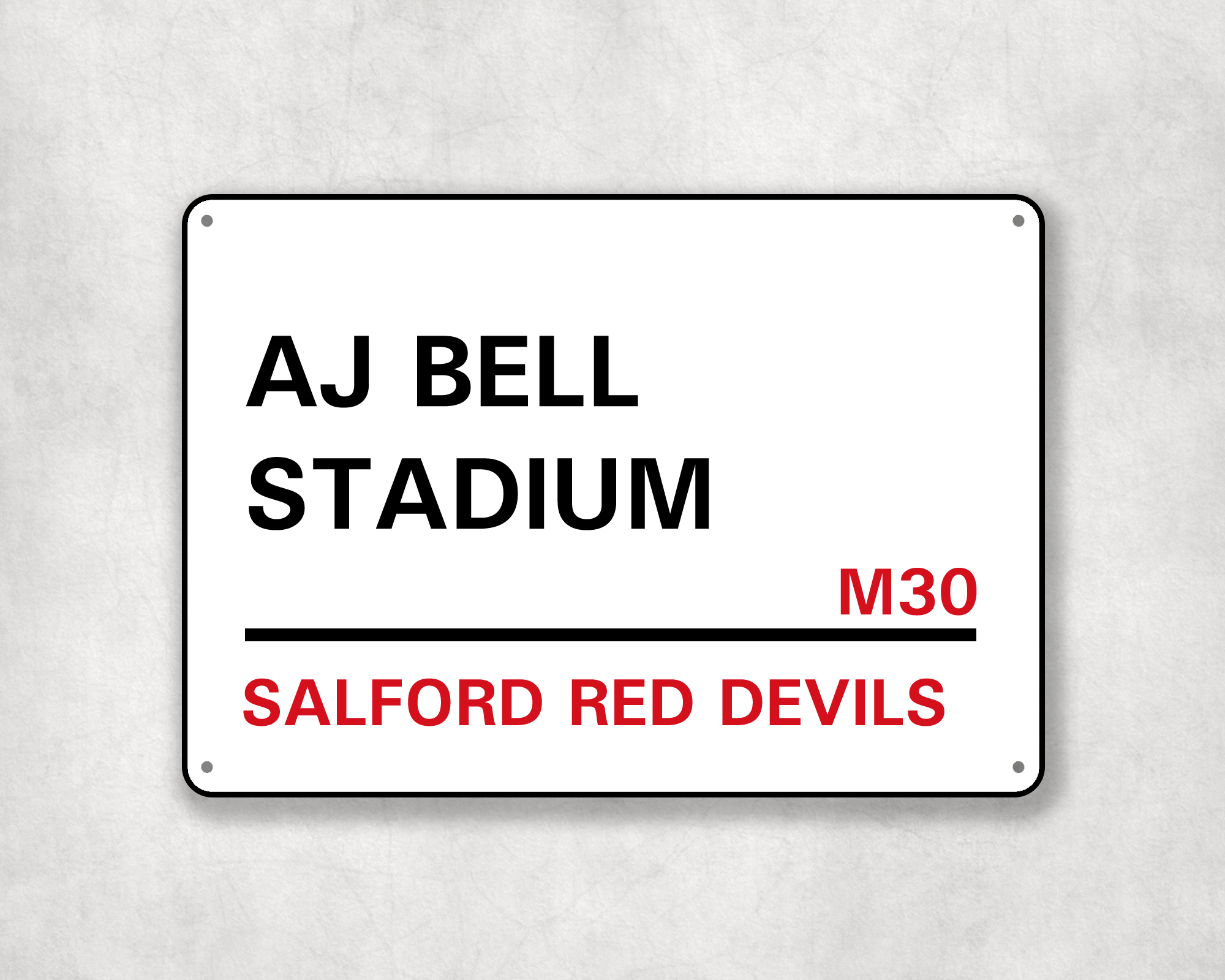 Salford Red Devils Rugby Metal Street Sign