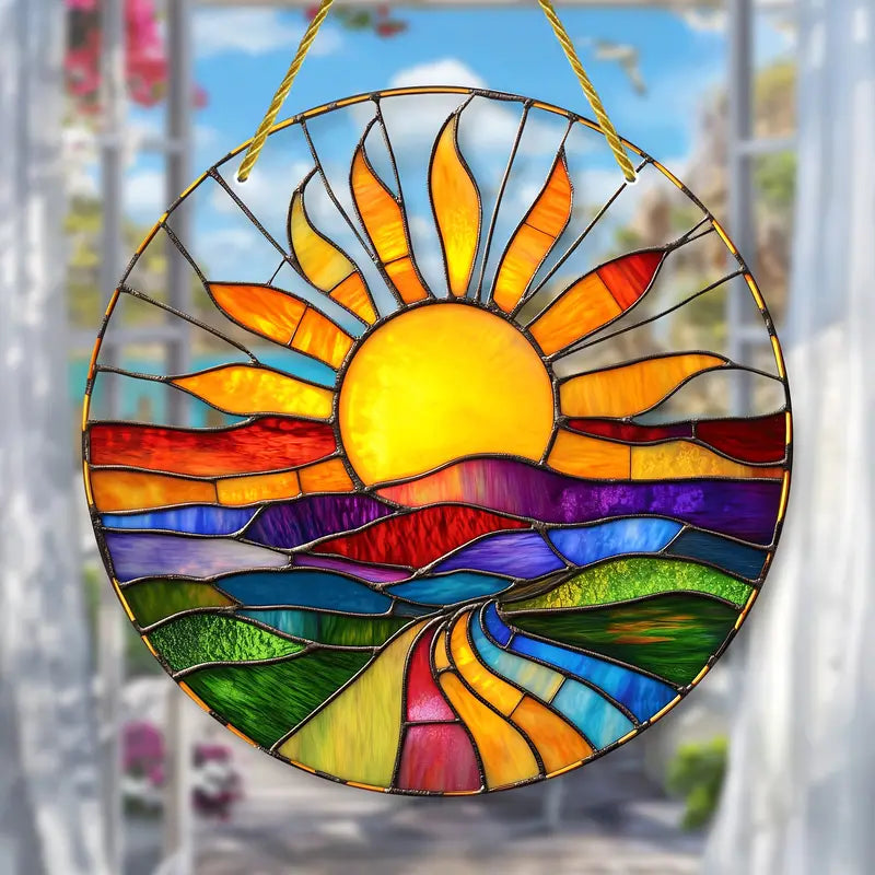 Sunburst Suncatcher Acrylic Hanging Ornament