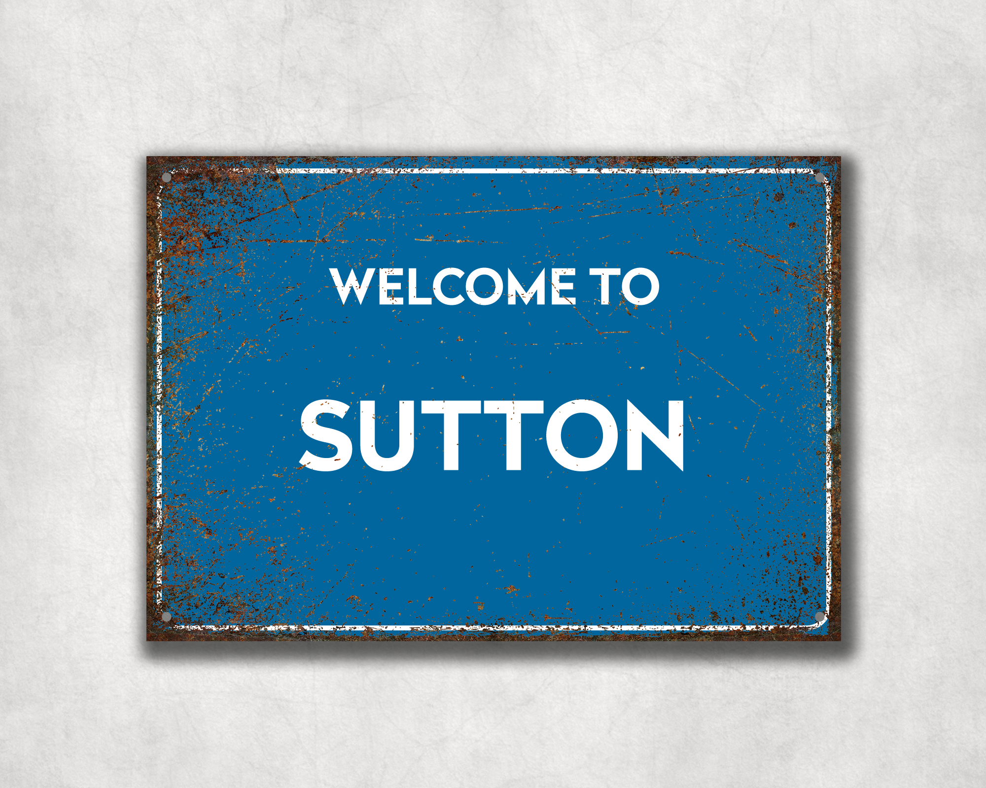 Welcome to Sutton Metal Sign