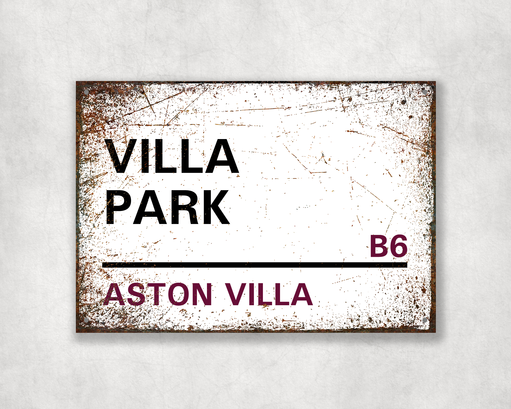 Aston Villa Street Sign