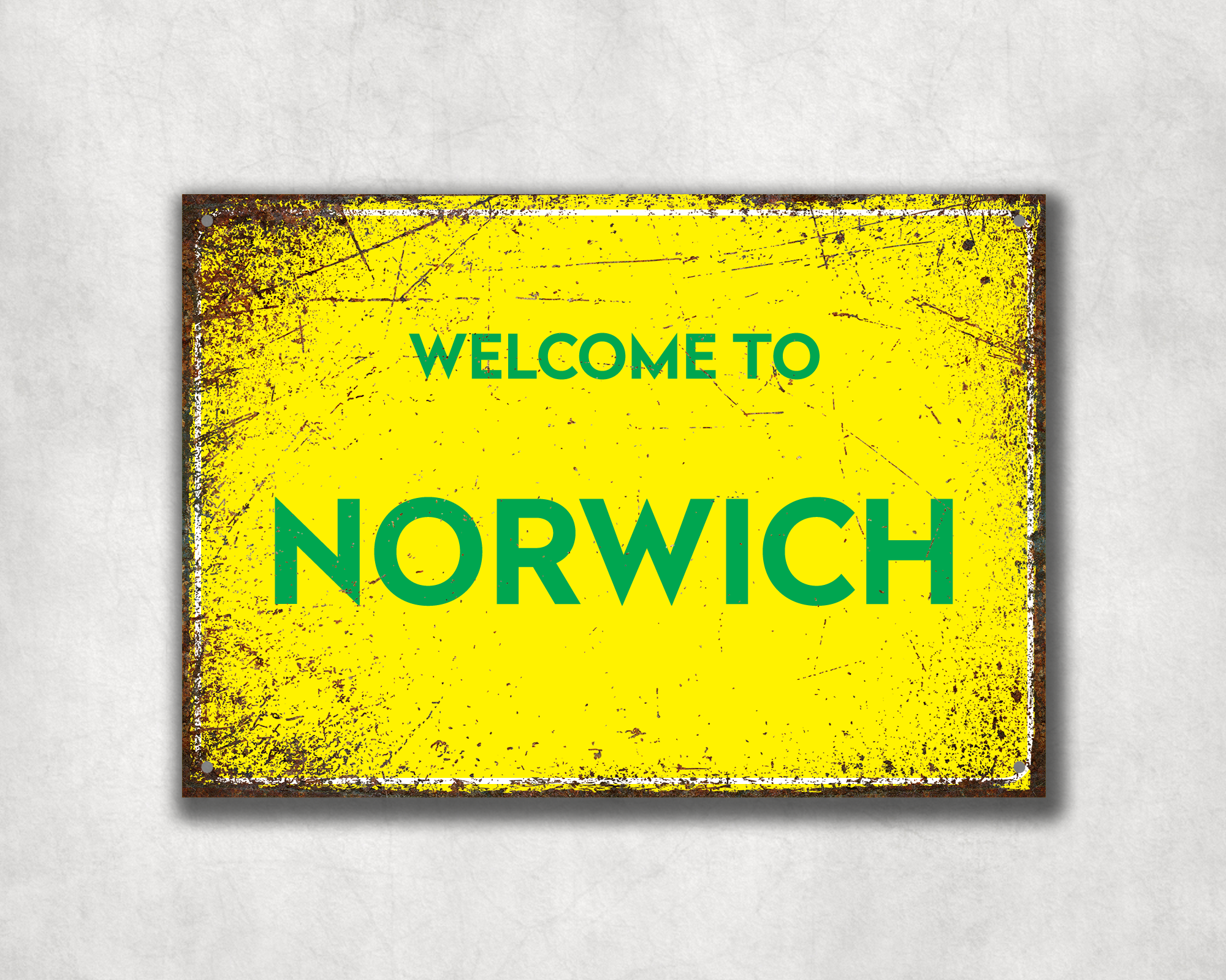 Welcome to Norwich Metal Sign