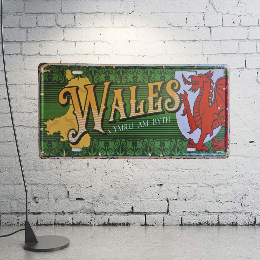 Cymru Am Byth - Wales Forever Metal Sign