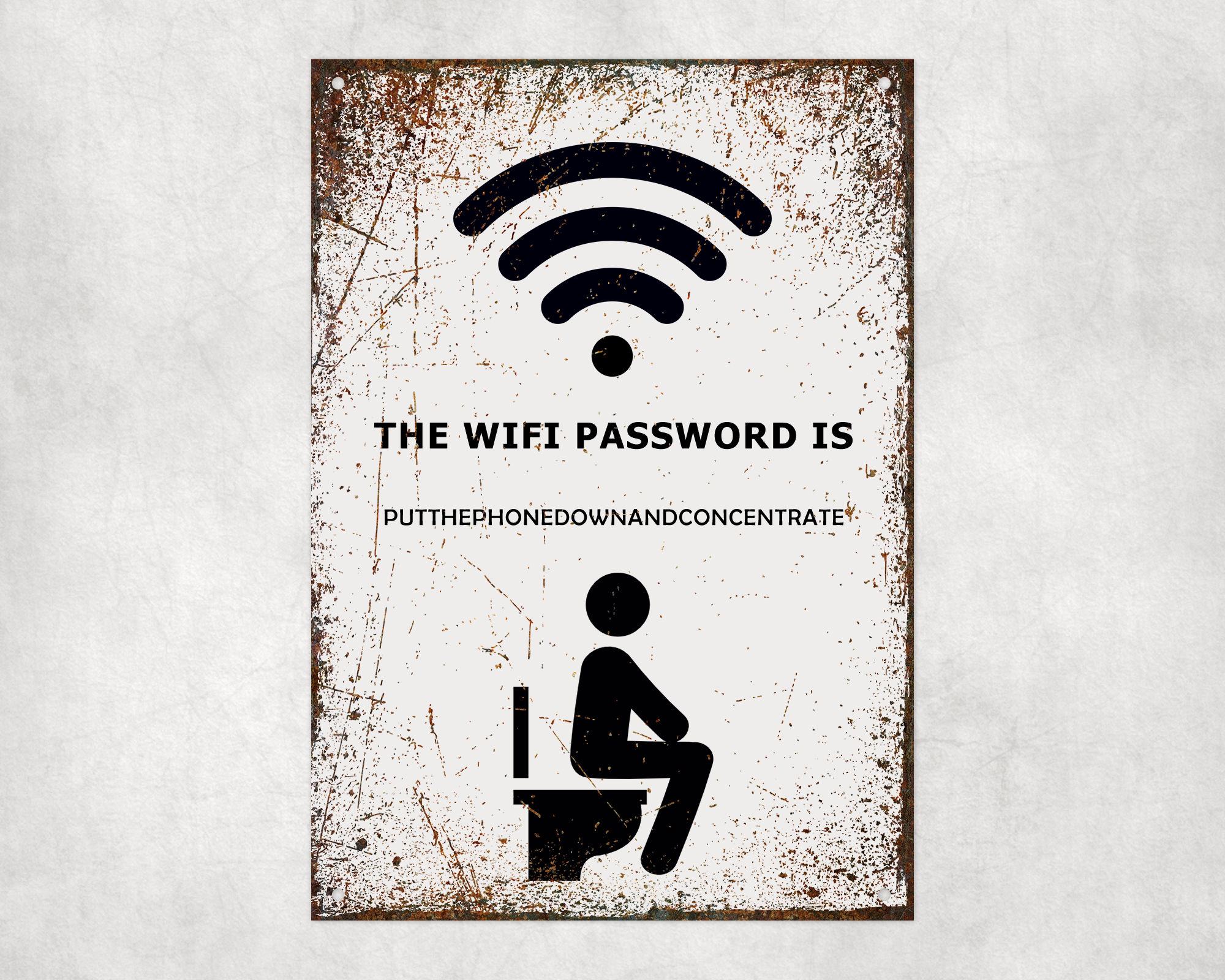 WIFI Password Metal Sign