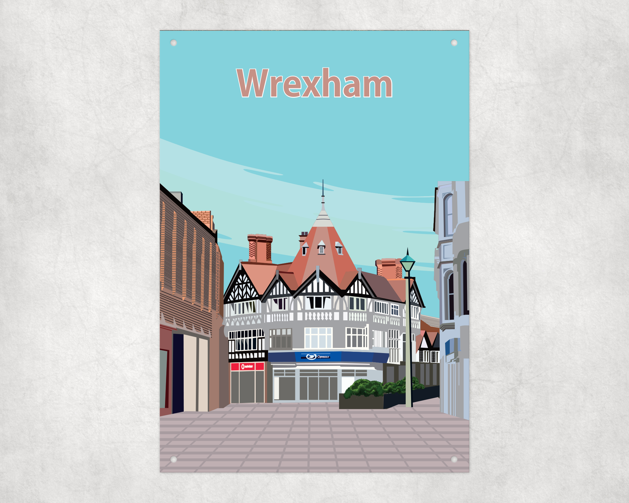 Wrexham Metal Sign