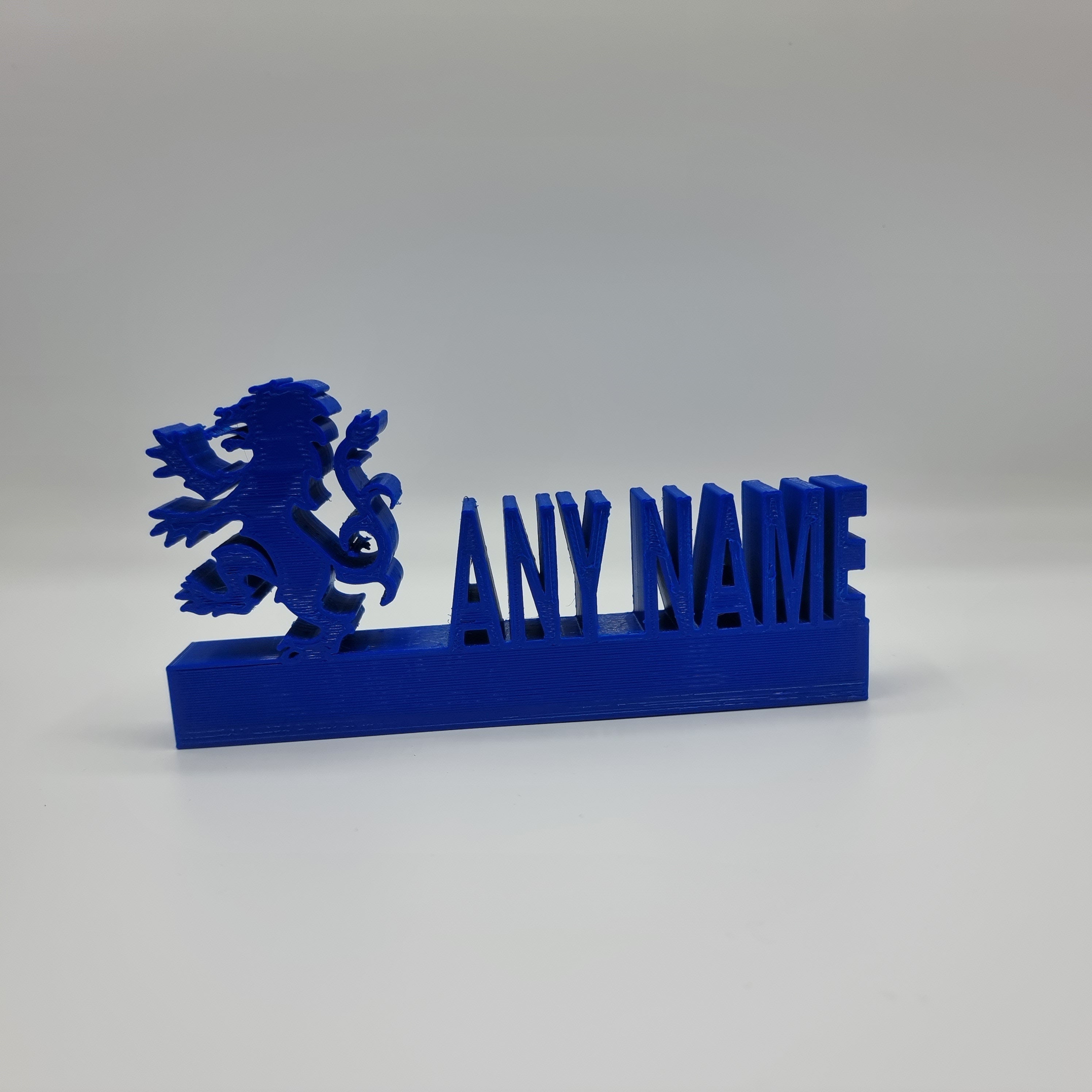 Rangers FC Personalised Name Shelf Display Stand Figure Sign Plaque Fan Gift Football 3D Printed, Rangers Gift, Name Plate, Rangers Souvenir