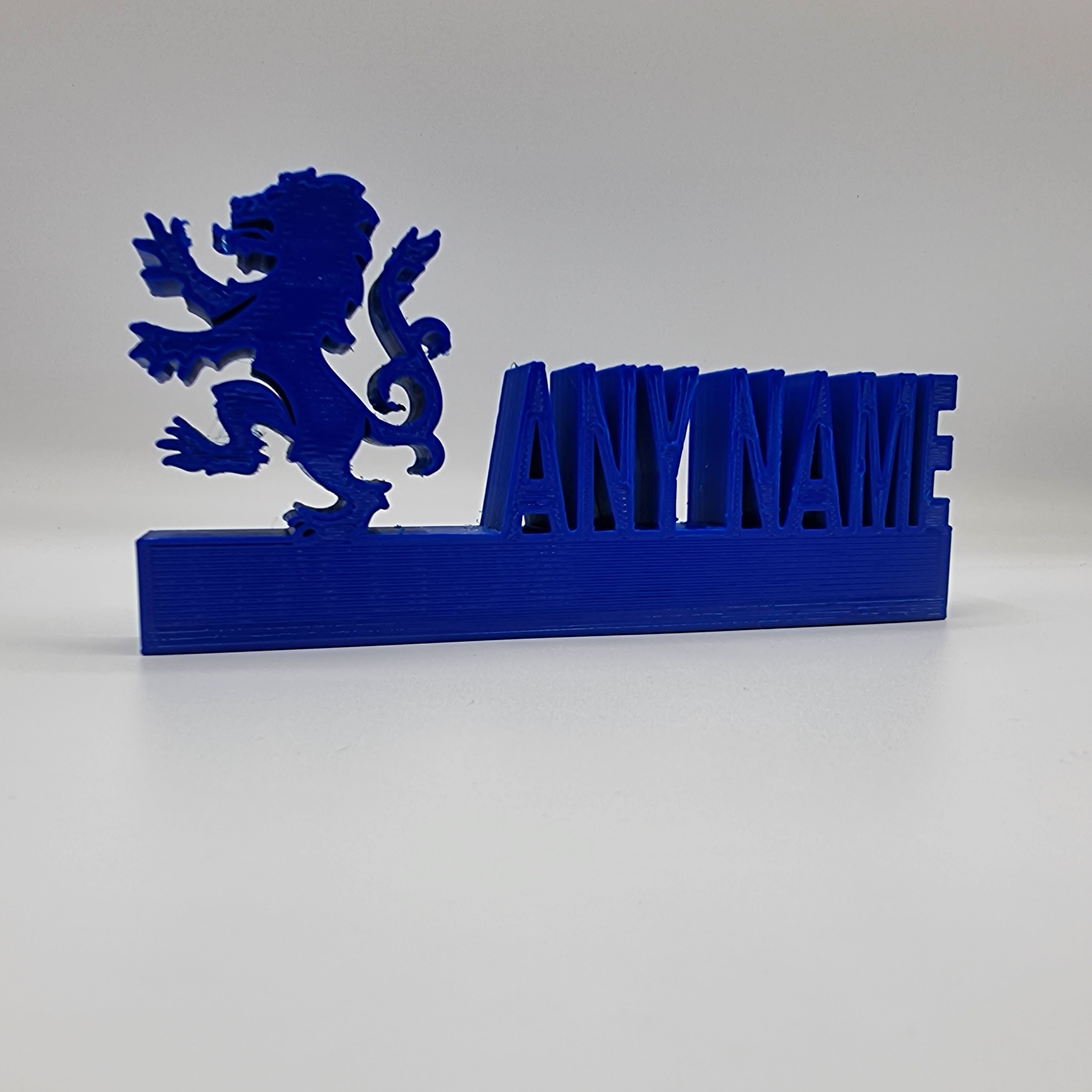 Rangers FC Personalised Name Shelf Display Stand Figure Sign Plaque Fan Gift Football 3D Printed, Rangers Gift, Name Plate, Rangers Souvenir