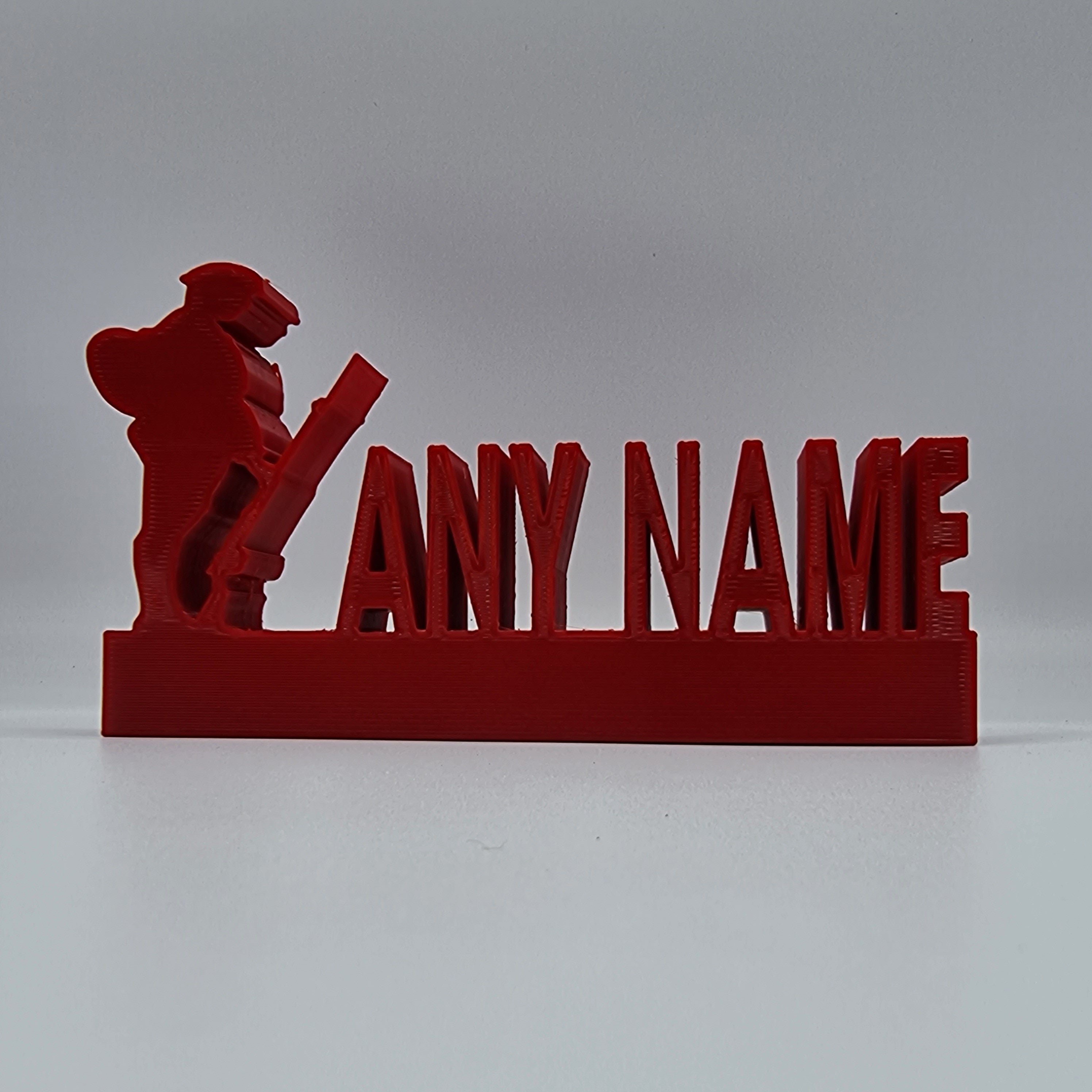 Lest We Forget Personalised Name Shelf Display, Remeberance Sunday Gift, Rememberance Gift 3D Printed, World War Gift, World War Name Plate