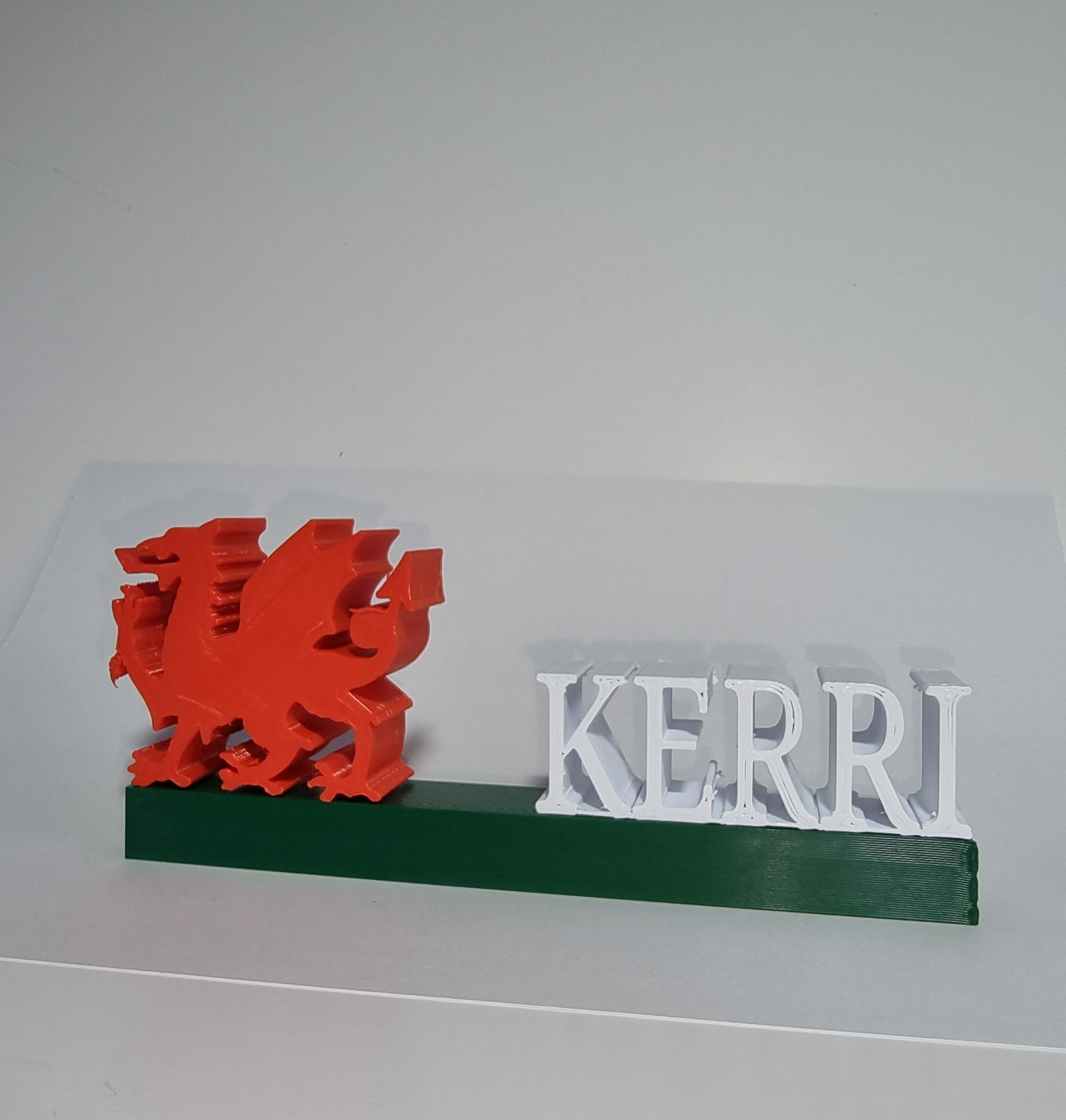 Wales Personalised Name Shelf Display Stand Figure Sign Plaque Fan Gift Welsh Gift 3D Printed, Welsh Dragon Sign, Welsh Name Name Plate