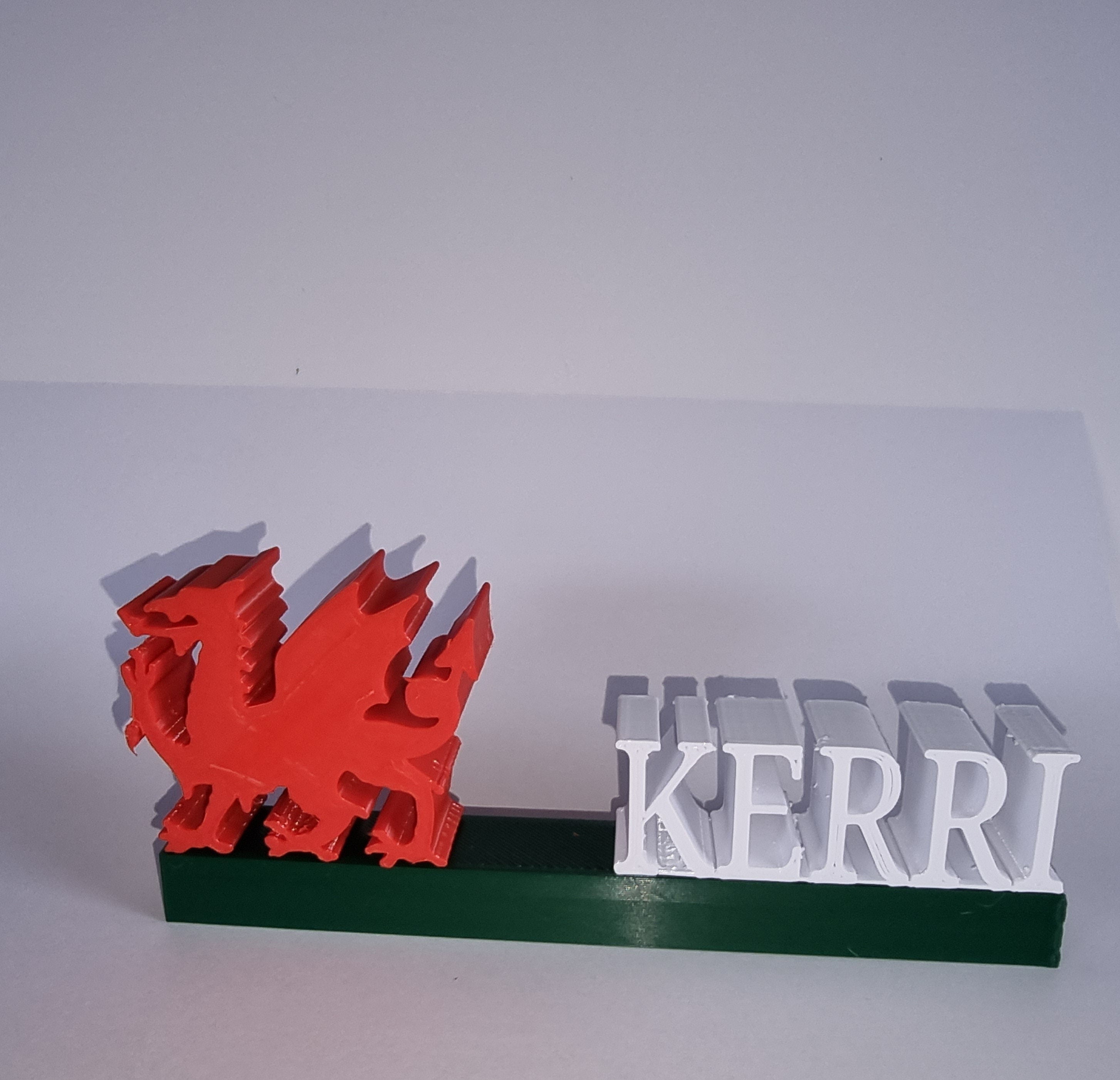 Wales Personalised Name Shelf Display Stand Figure Sign Plaque Fan Gift Welsh Gift 3D Printed, Welsh Dragon Sign, Welsh Name Name Plate