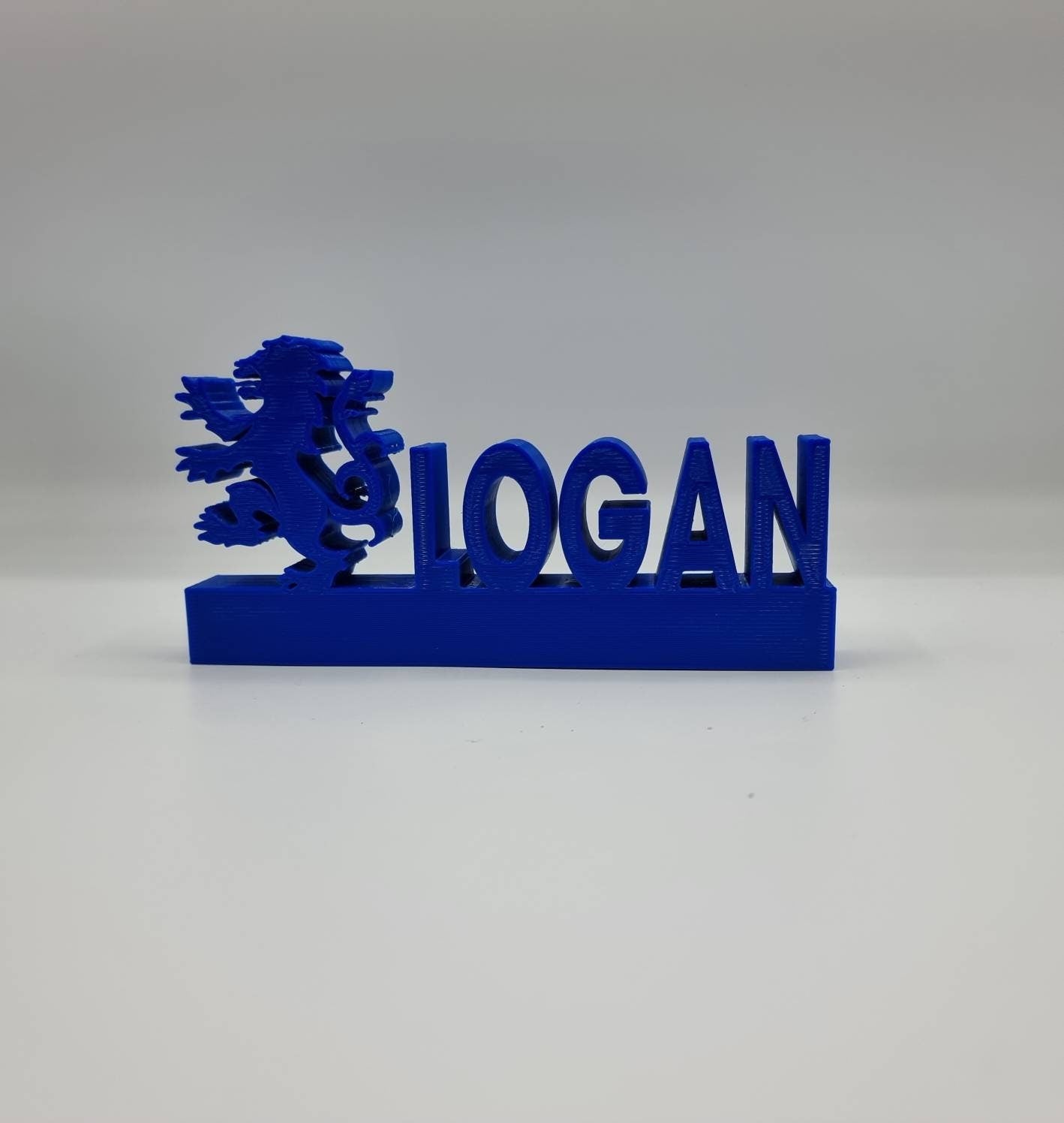 Rangers FC Personalised Name Shelf Display Stand Figure Sign Plaque Fan Gift Football 3D Printed, Rangers Gift, Name Plate, Rangers Souvenir