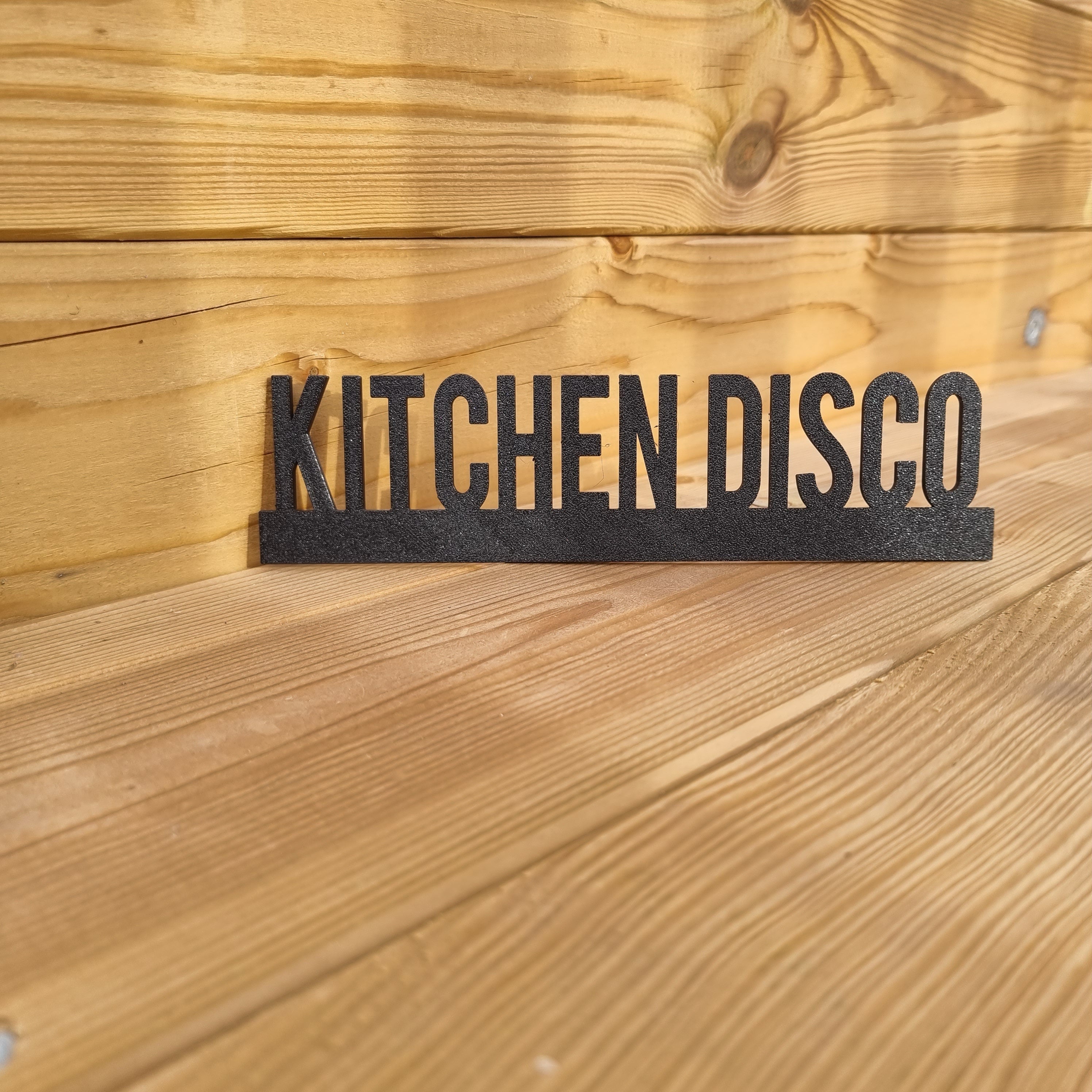 KITCHEN DISCO Door topper, shelf decor, wall decor, quirky home interior decor, quirky gift, door decoration