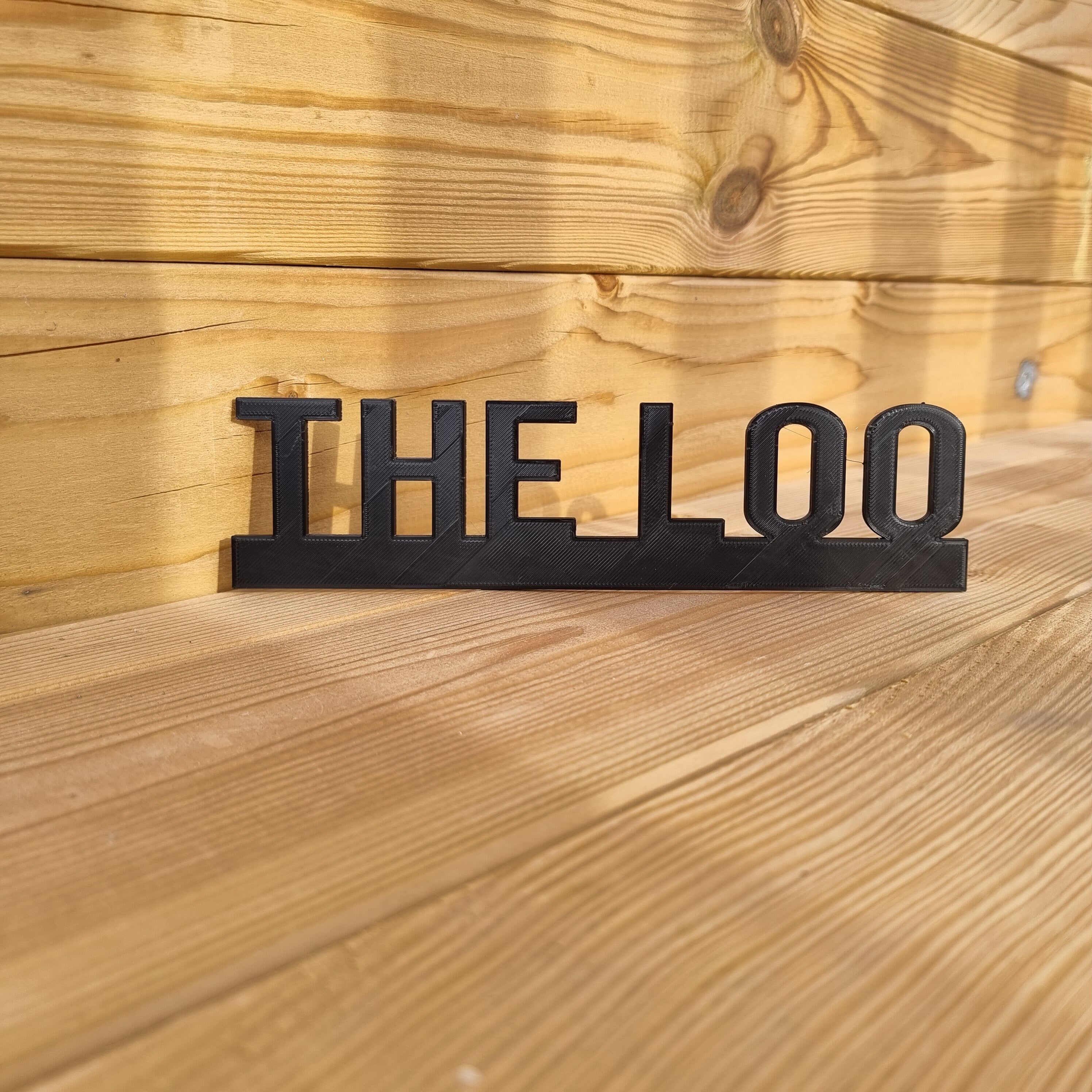 THE LOO Door topper, shelf decor, wall decor, quirky home interior decor, quirky gift, door decoration