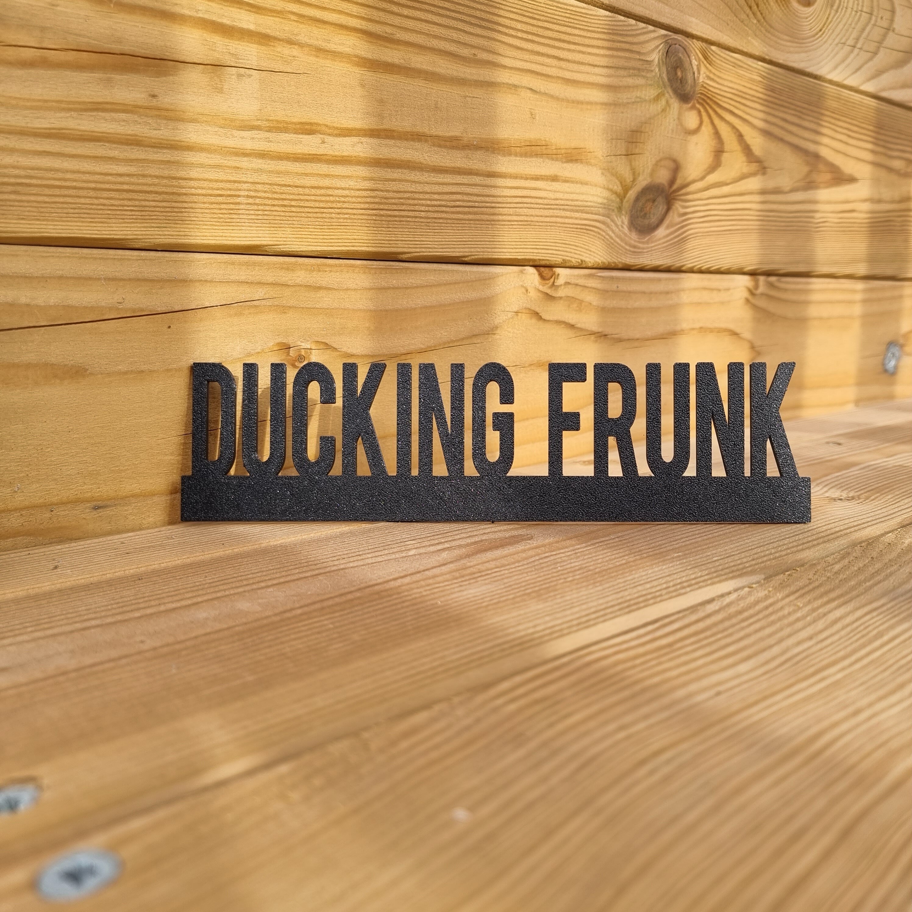 DUCKING FRUNK Door topper, shelf decor, wall decor, quirky home interior decor, quirky gift, door decoration