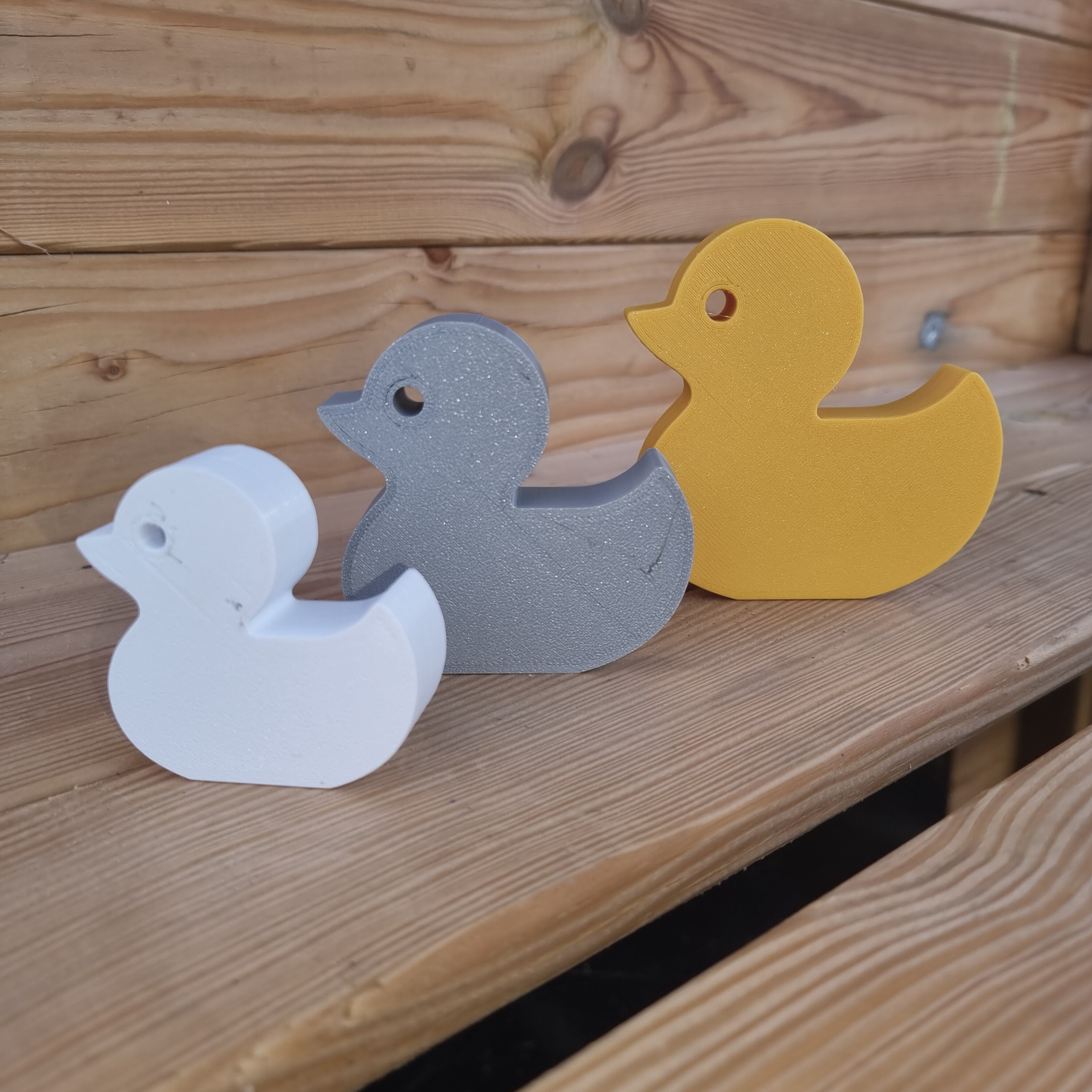 3D Printed Freestanding Customizable 3D Printed Duck Ornaments - Cute Bathroom and Shelf Décor for Duck Lovers, Home Decoration, Ducks Gift