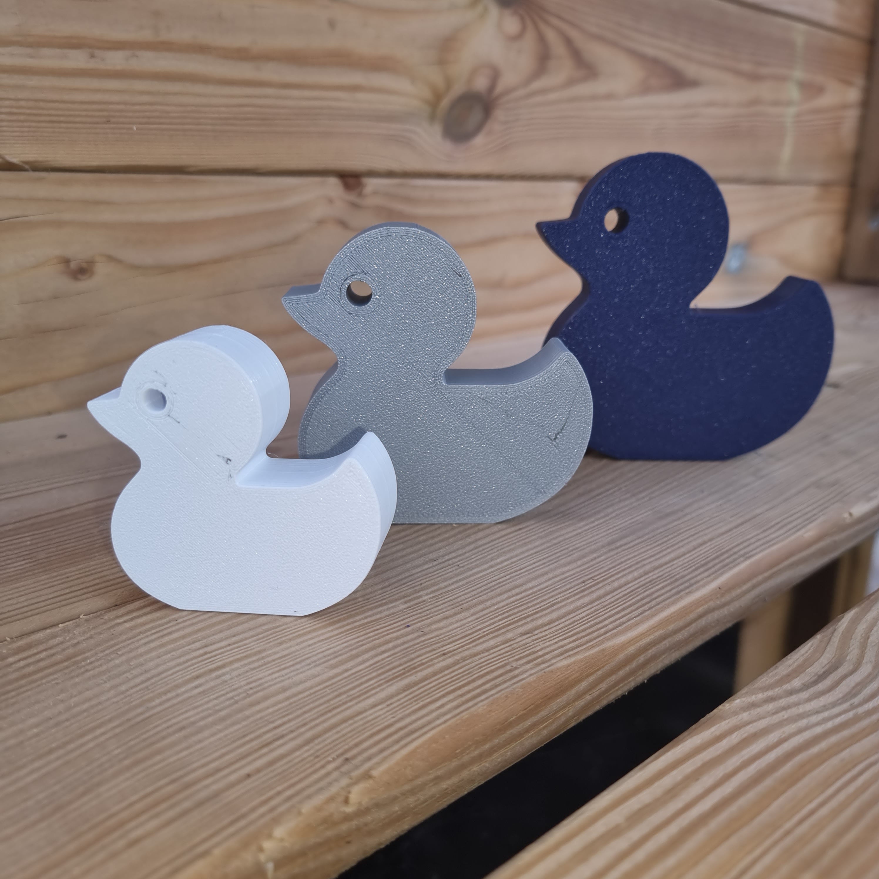 3D Printed Freestanding Customizable 3D Printed Duck Ornaments - Cute Bathroom and Shelf Décor for Duck Lovers, Home Decoration, Ducks Gift