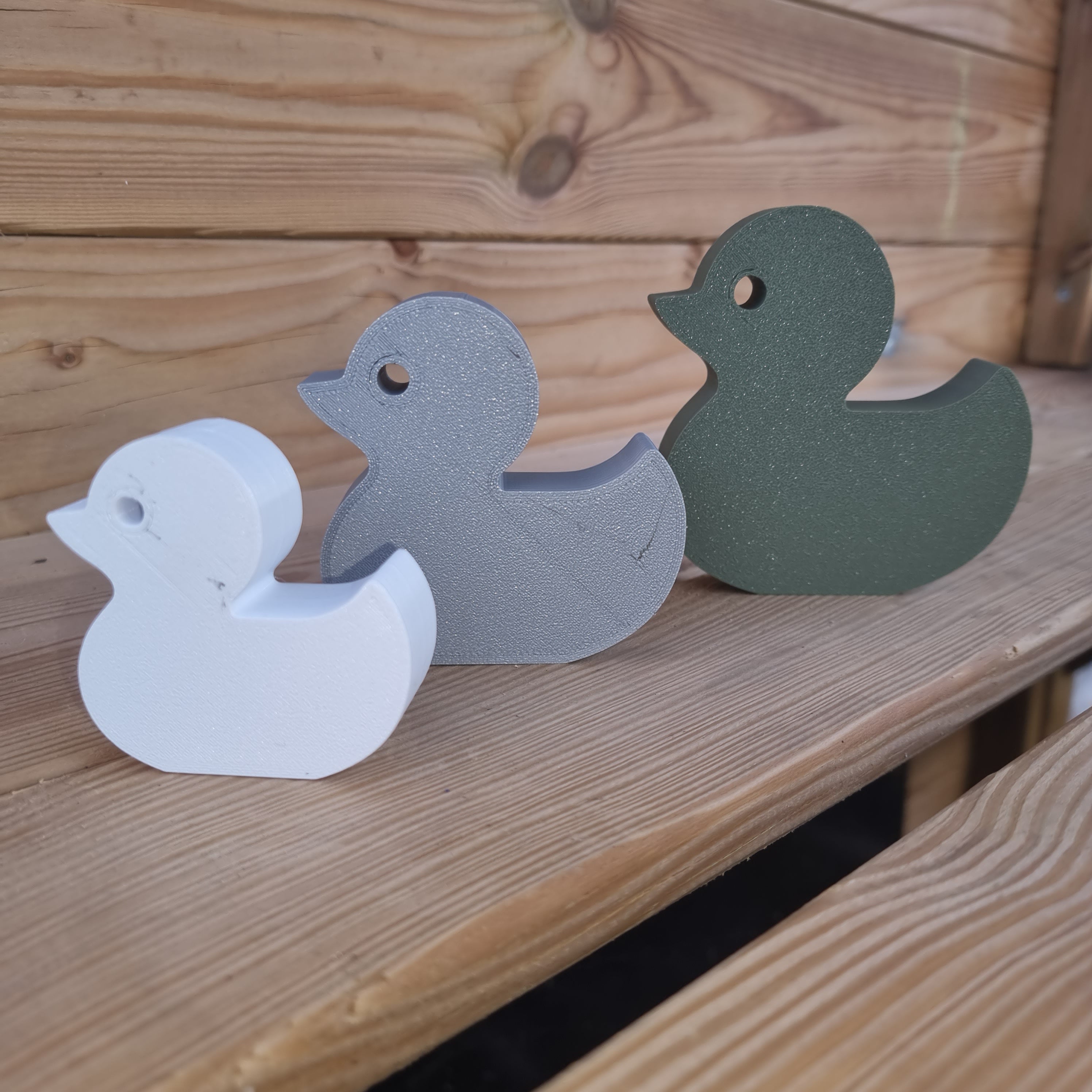 3D Printed Freestanding Customizable 3D Printed Duck Ornaments - Cute Bathroom and Shelf Décor for Duck Lovers, Home Decoration, Ducks Gift